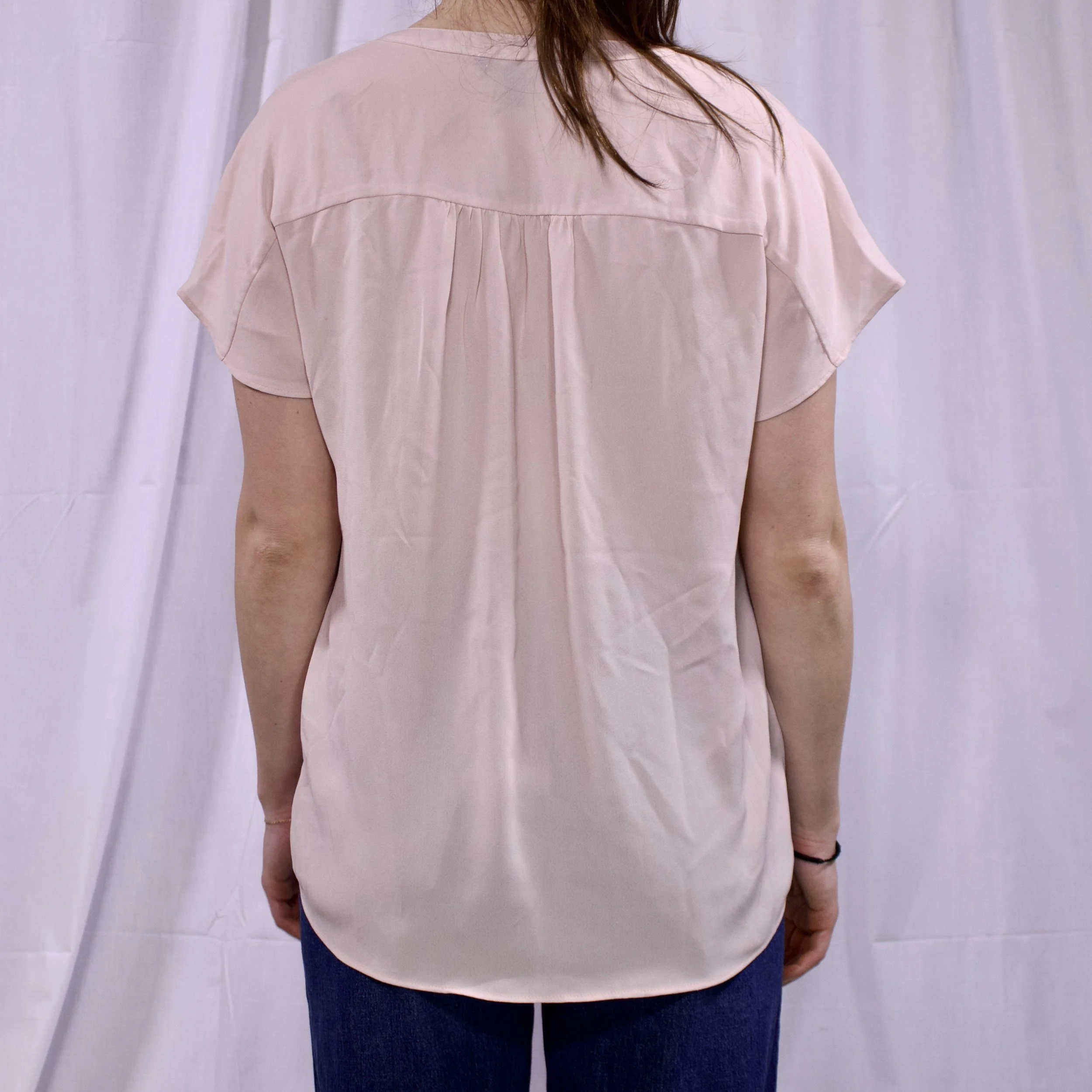 Banana Republic Pink Dress Shirt  back untucked.jpeg