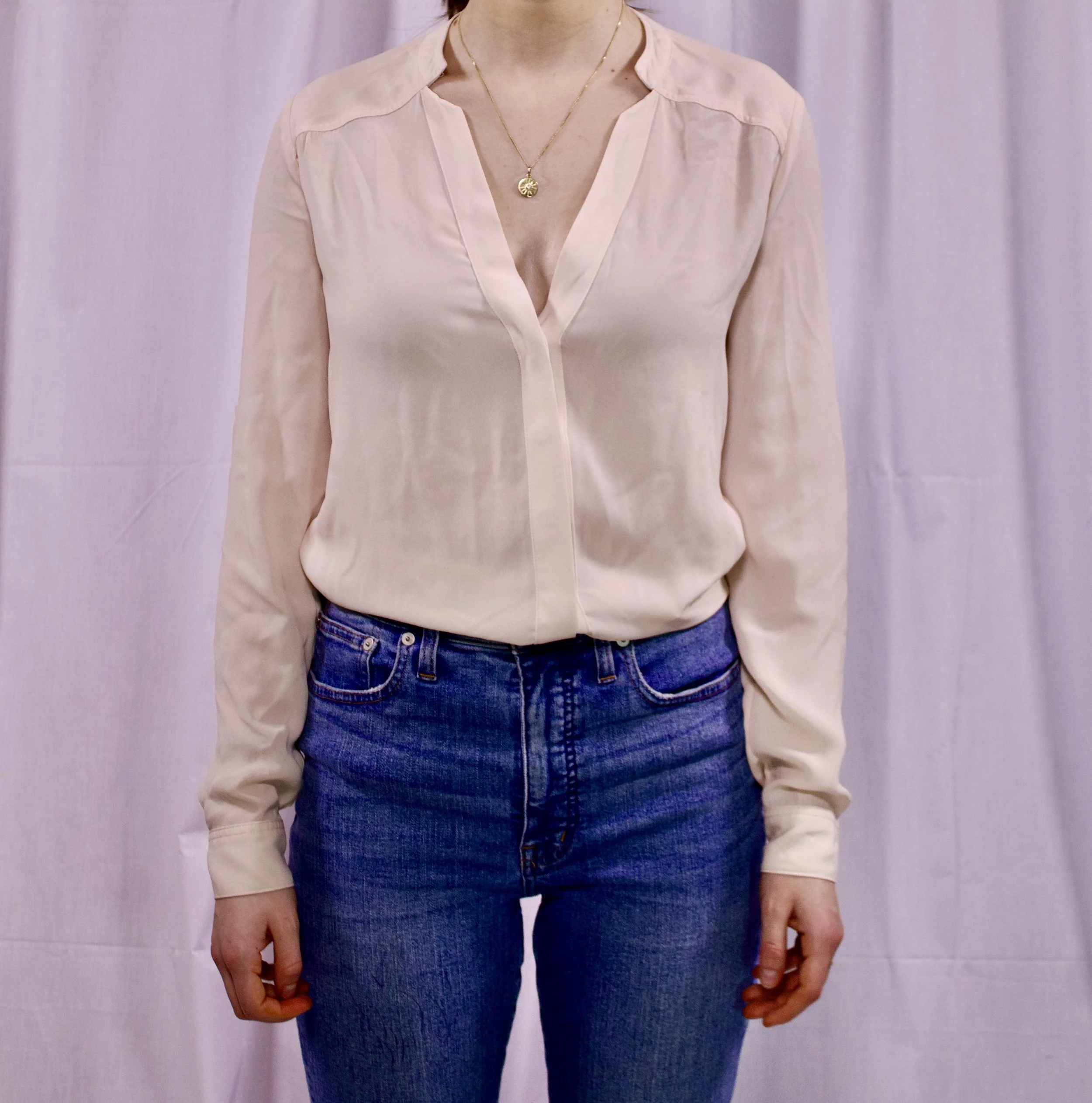 Banana Republic Pink Blouse (2) .jpeg