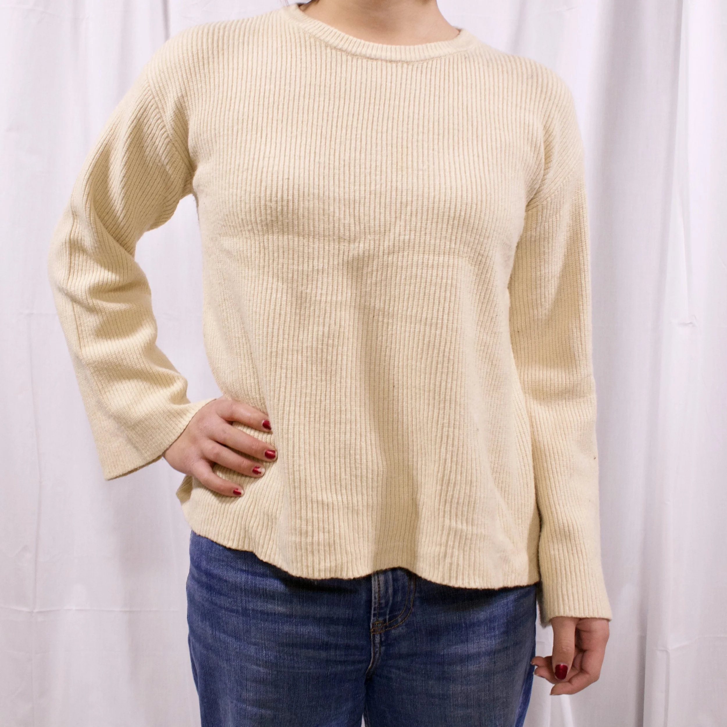 The Drop Crew Neck Back Slit Ribbed Pullover Sweater3.jpeg