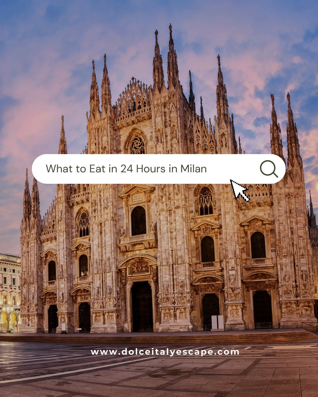 Discover what to eat in 24 hours in Milan! 
From a sweet Italian breakfast to iconic pasta dishes and traditional Milanese flavors, this guide takes you through a full day of authentic food experiences. Think buttery pastries, comforting risotto, qui