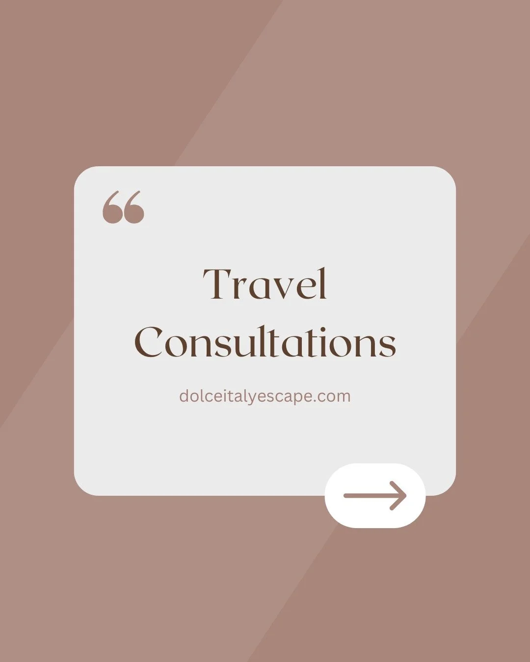 Hi everyone! 💕

Many of you ask me how my travel consultations work and how I help travelers plan their trip to Italy.

My goal is simple: to create an experience that feels truly yours. Every trip is different, so I always try to adapt the planning