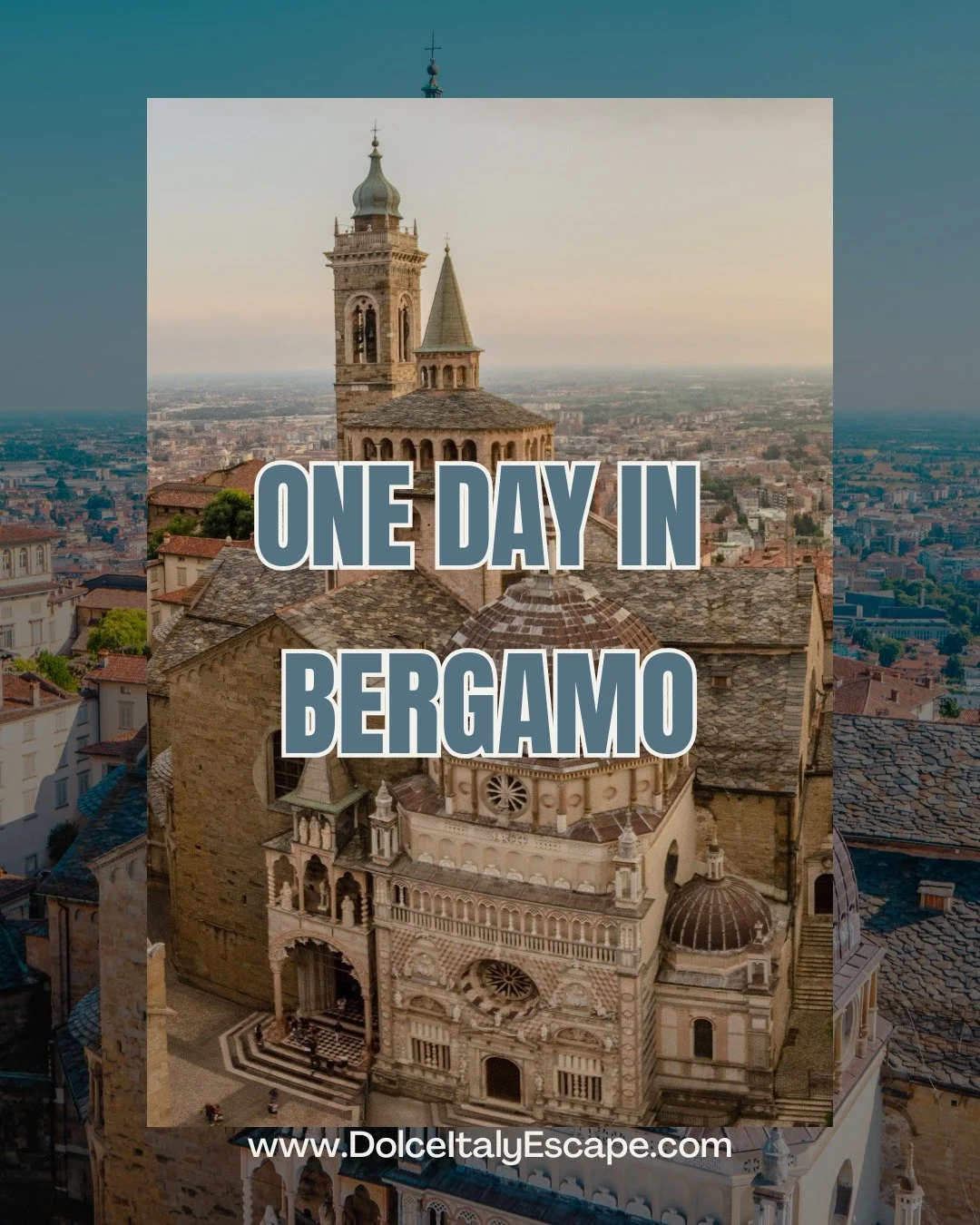 One day in Bergamo ✨

Just a short trip from Milan, Bergamo is the perfect destination for a relaxed and authentic Italian day trip.
Charming medieval streets, breathtaking views from the upper town, and delicious local food make this city a hidden g