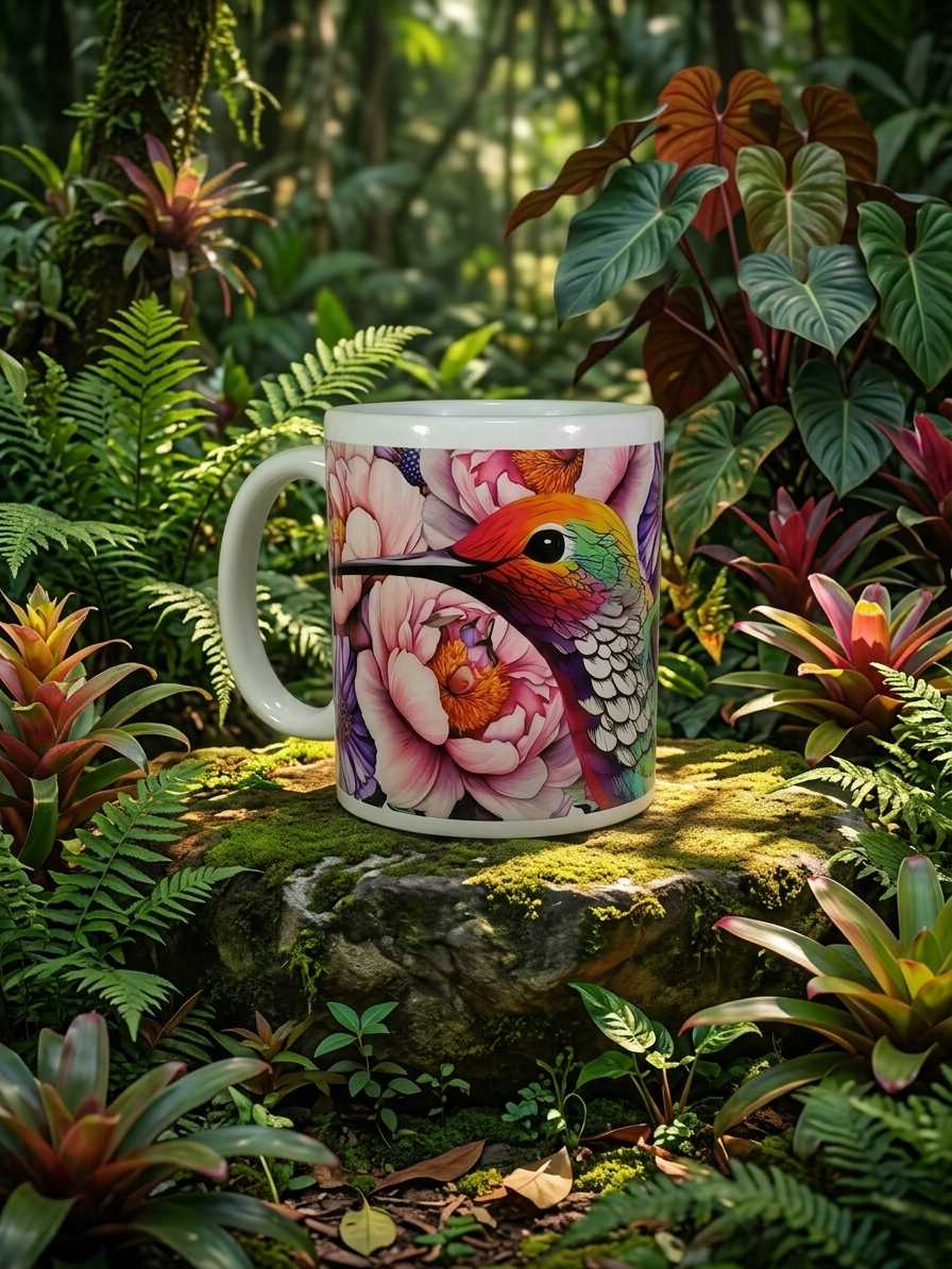 Hummingbird|11oz Ceramic Coffee Mug