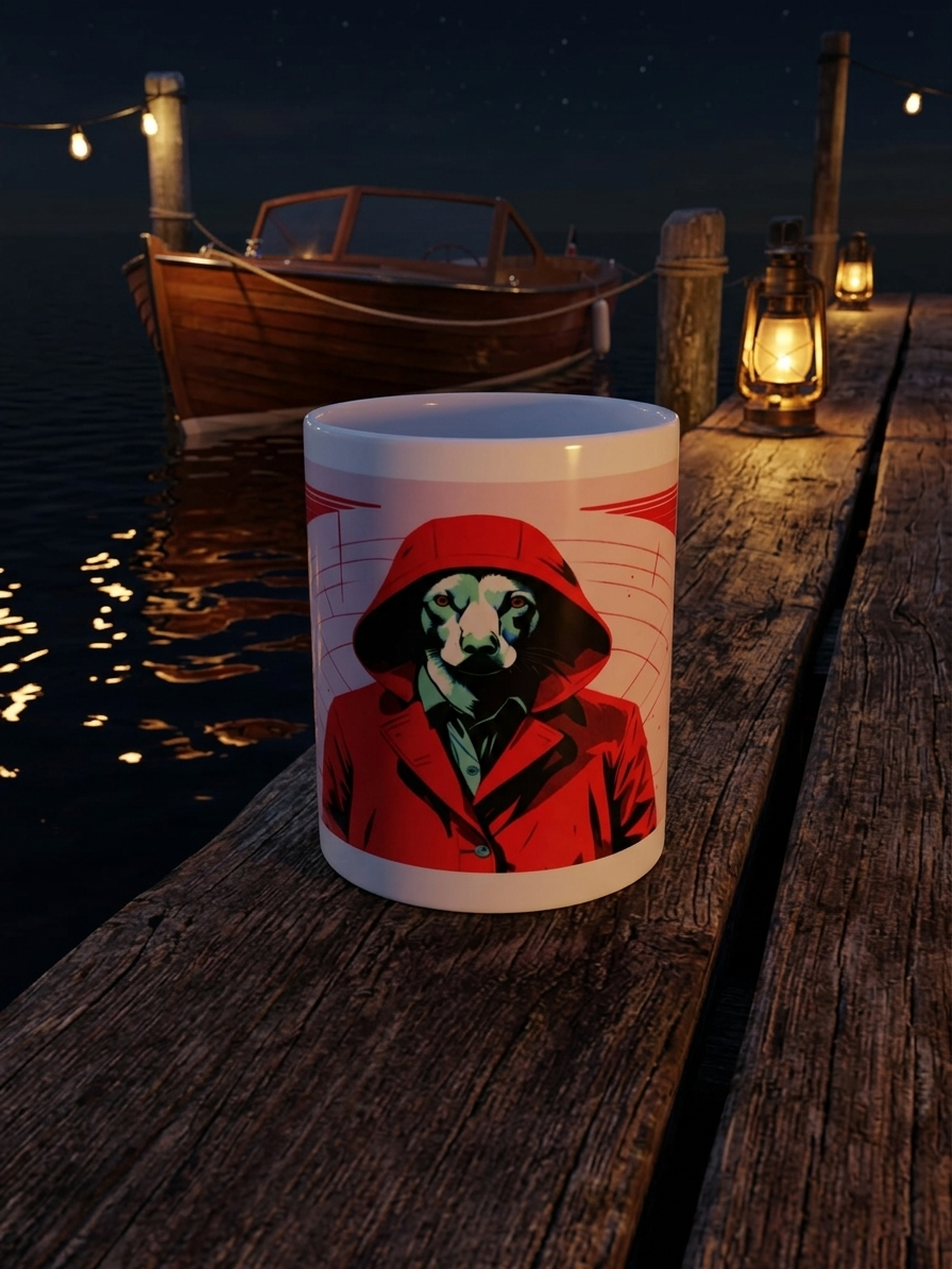 Red Hooded Dog| 11oz Ceramic Coffe Mug