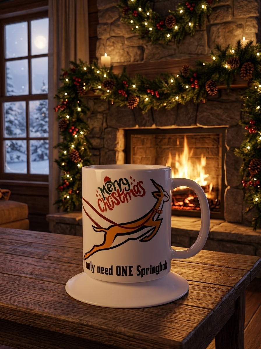 Santa's Springbok|11oz Ceramic Coffee Mug