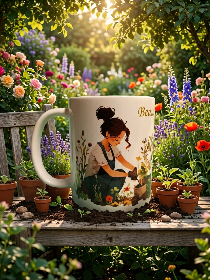 Gardening with Mum|Mother's Day Mug|11oz Ceramic Mug