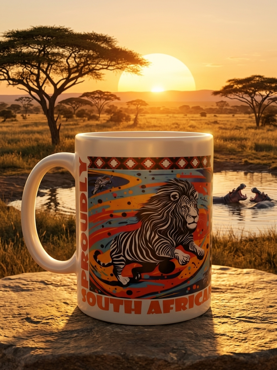 Lion Imposter Stamp|11oz Ceramic Coffee Mug