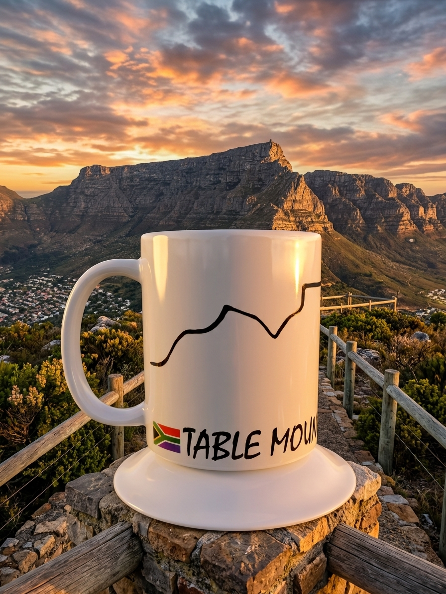 Table Mountain Outline|11oz Ceramic Coffee Mug