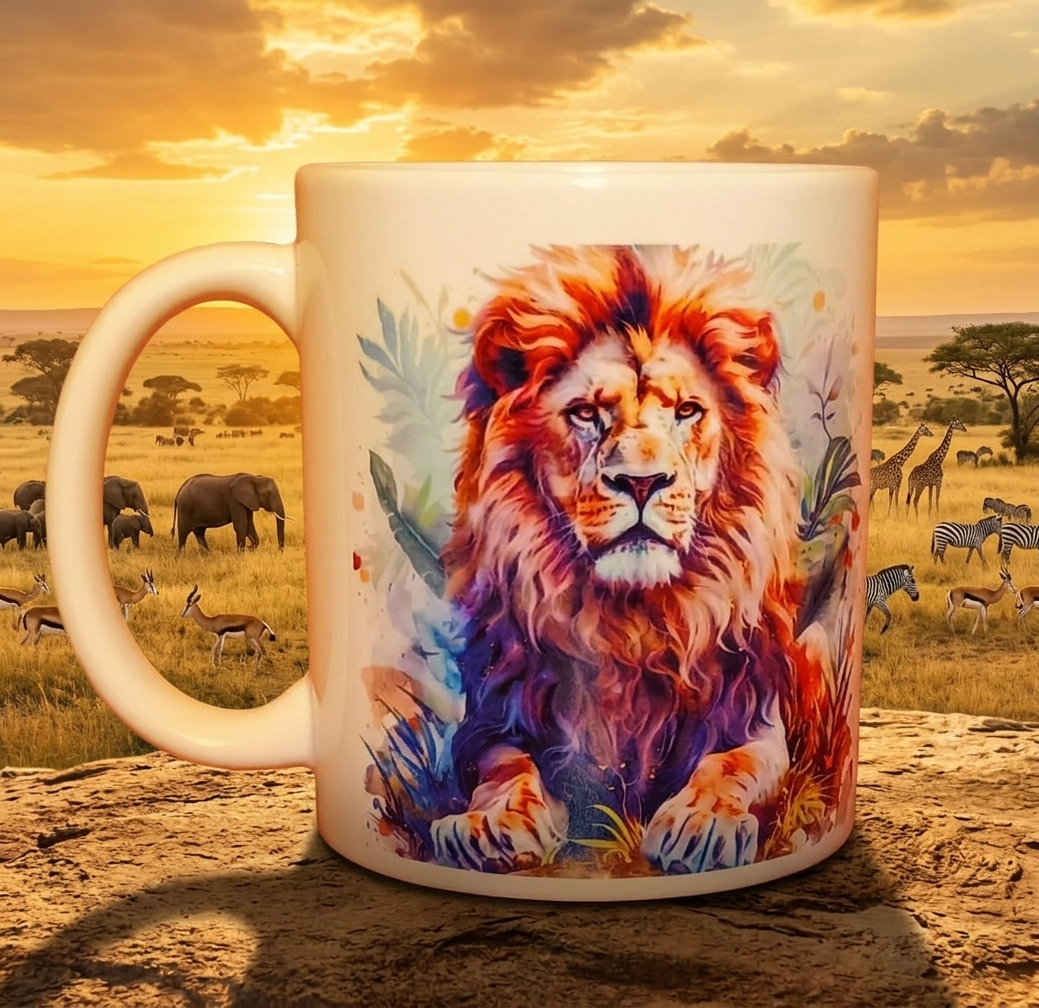 Lion's Stare|11oz Ceramic Coffee Mug