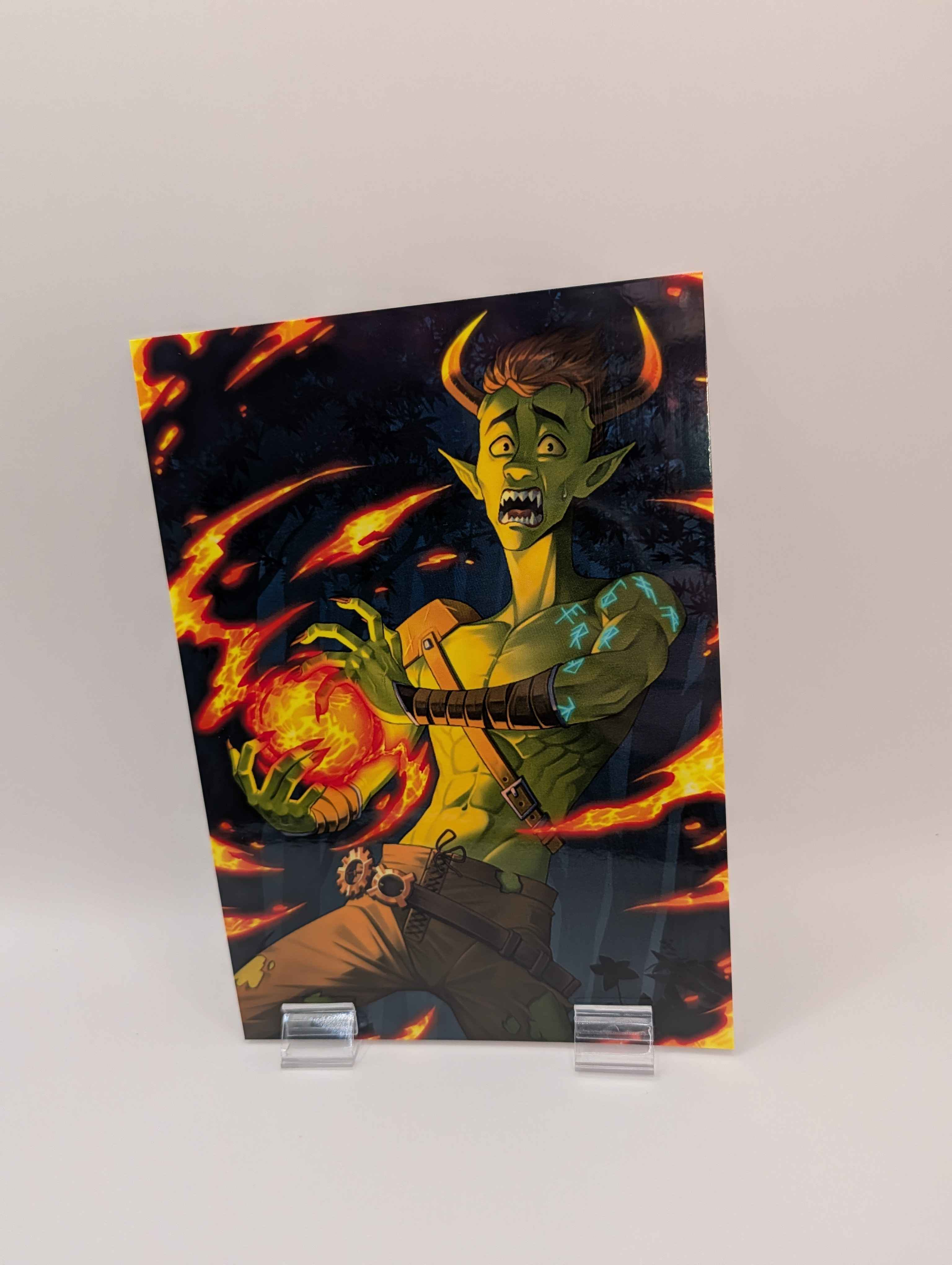 Storky Fireball Print