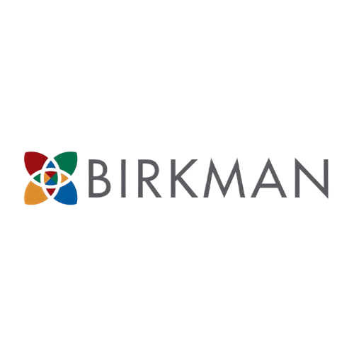 Birkman logo featuring a colorful pinwheel and the text 'BIRKMAN'