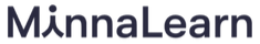 MinnaLearn logo in dark blue text on a white background.