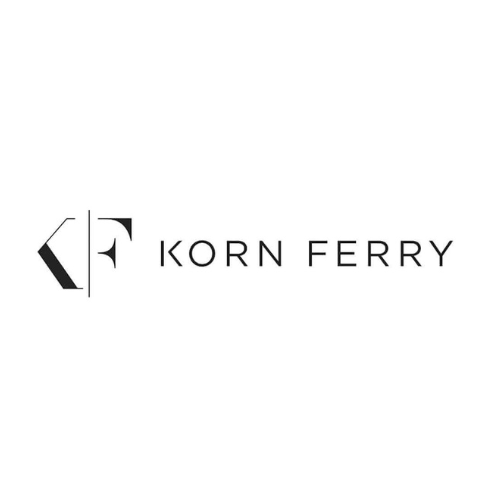Korn Ferry logo with black and white design