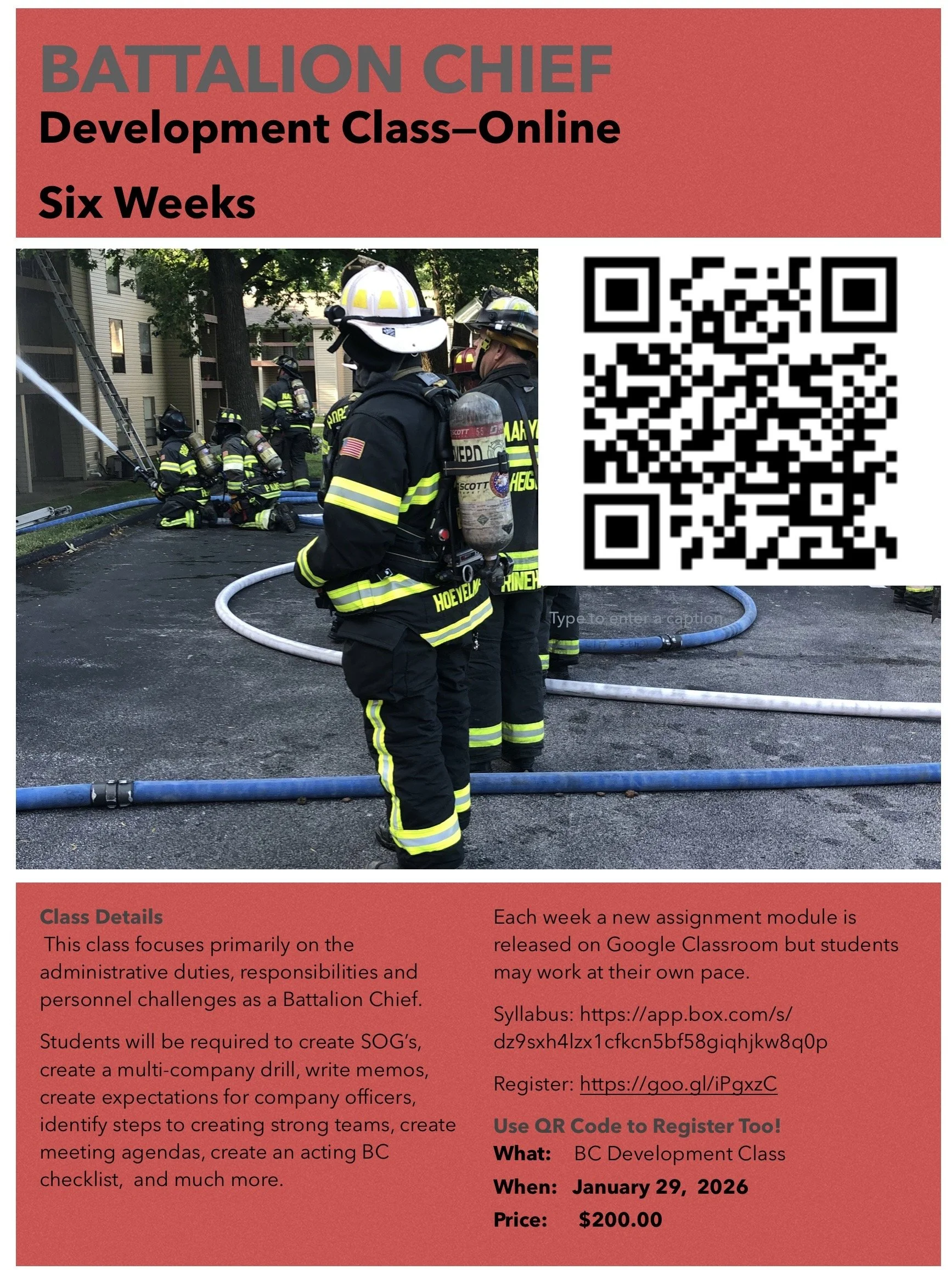 Battalion Chief Development--Non-Operational