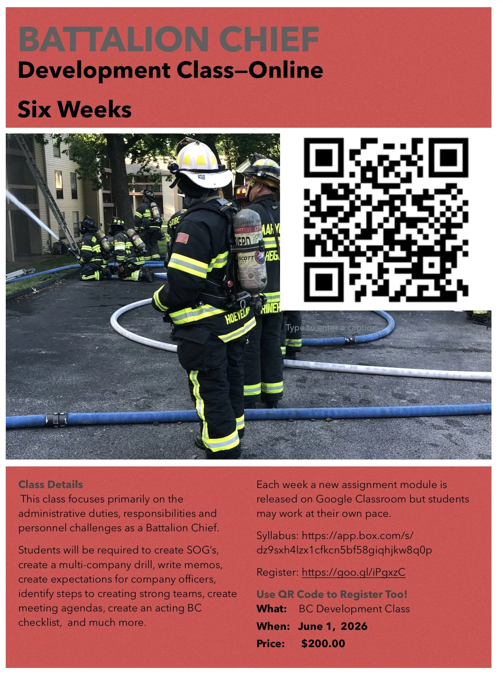 Battalion Chief Development--Non-Operational