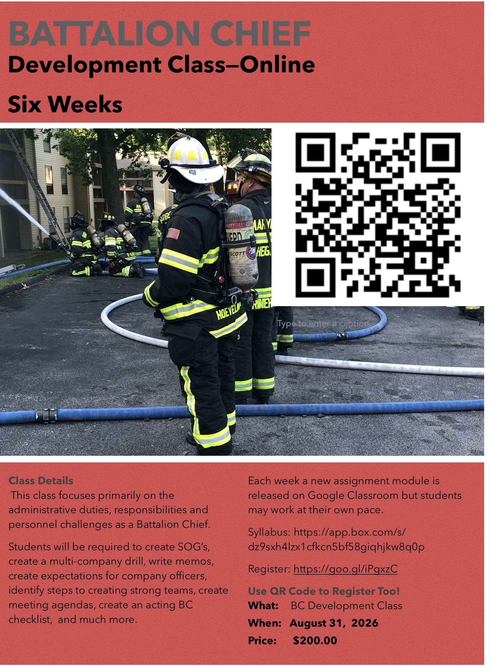 Battalion Chief Development--NON Operational