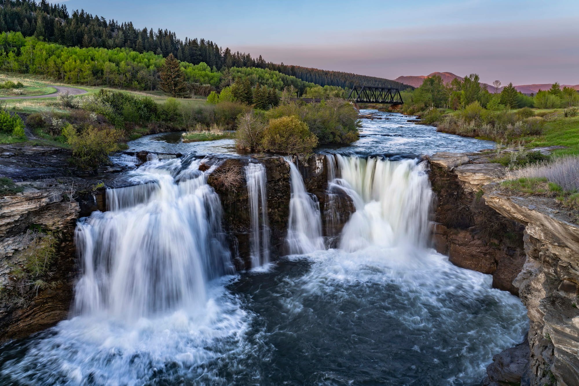 Lundbreck Falls Morning Light