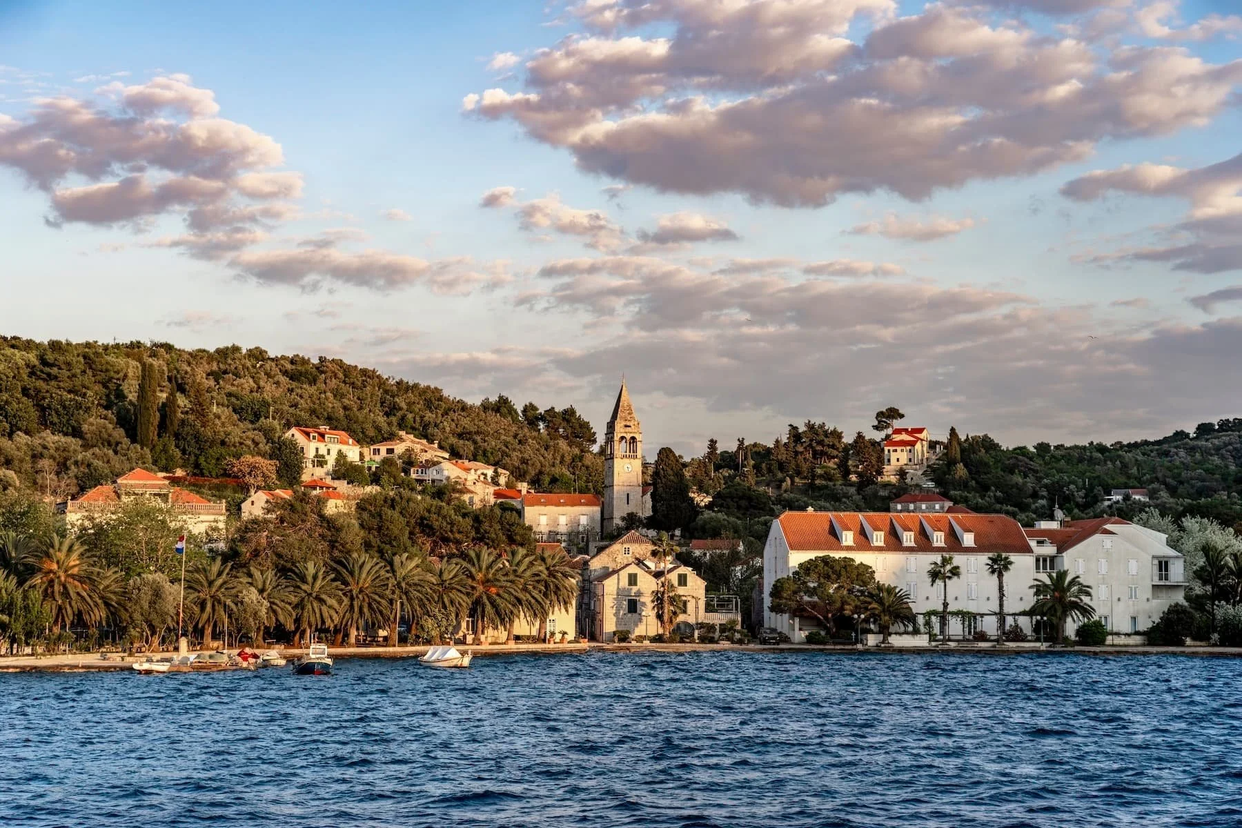 Šipan Harbour at Evening Light — Quiet Along the Elaphiti Coast
