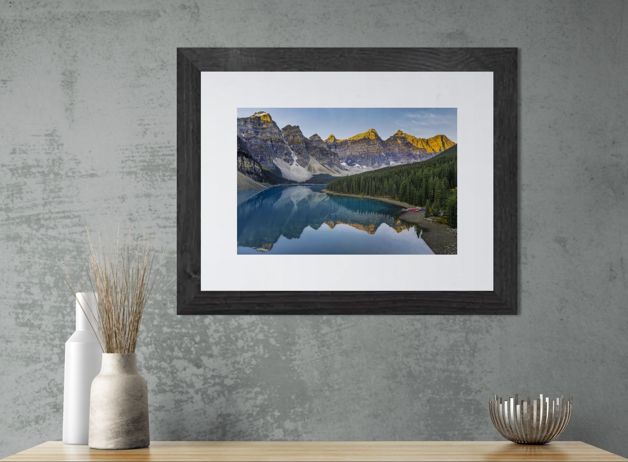 Moraine Lake Stillness Close-up of a cabinet with ceramic vases.jpeg