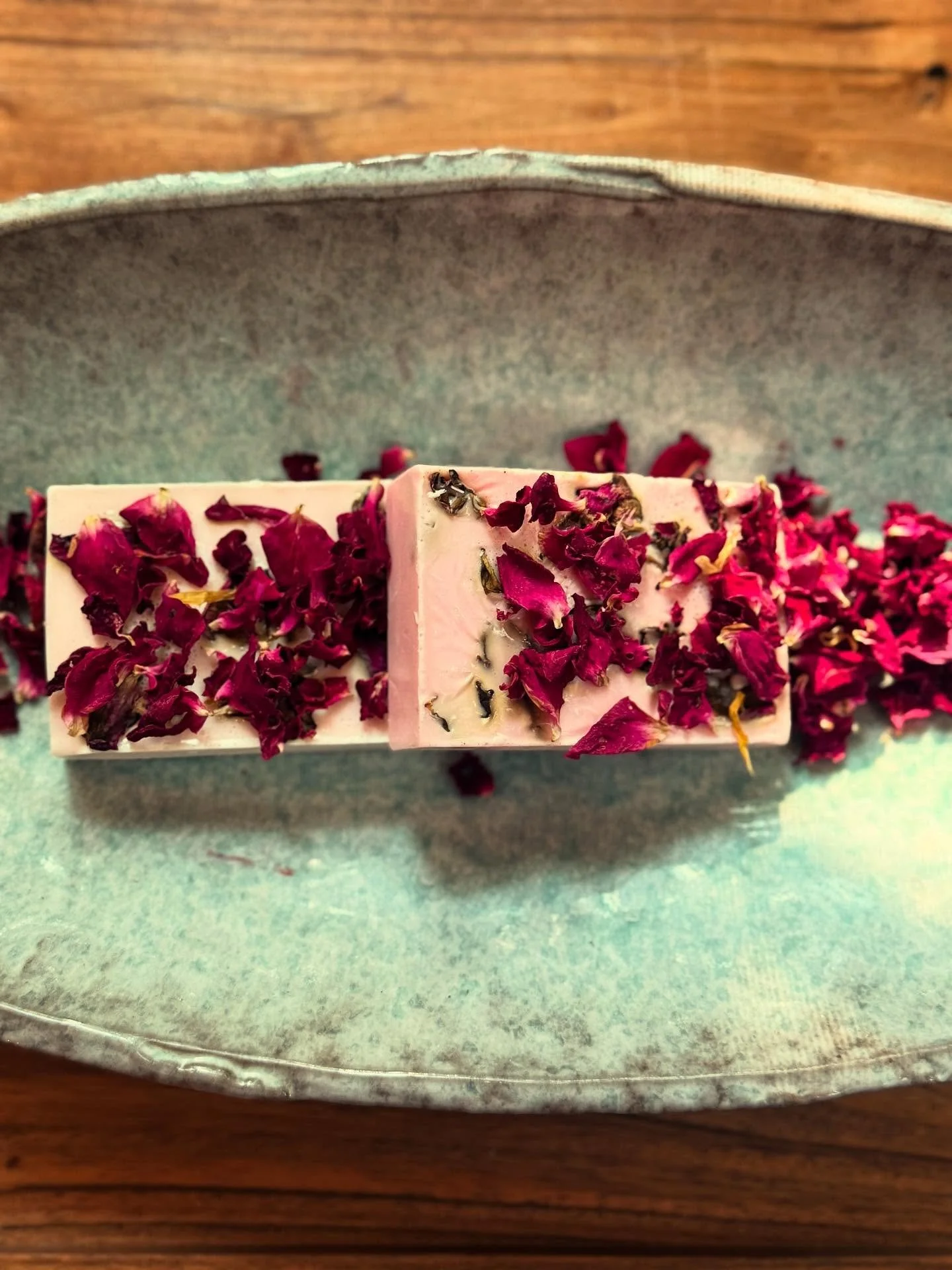 From rosebush to bar 🌹 A reminder that healing is handmade and things will get better. One small act of care at a time. 

#HealingHandsFarm #rose #soap #farm #urbanfarming #blackfarmers