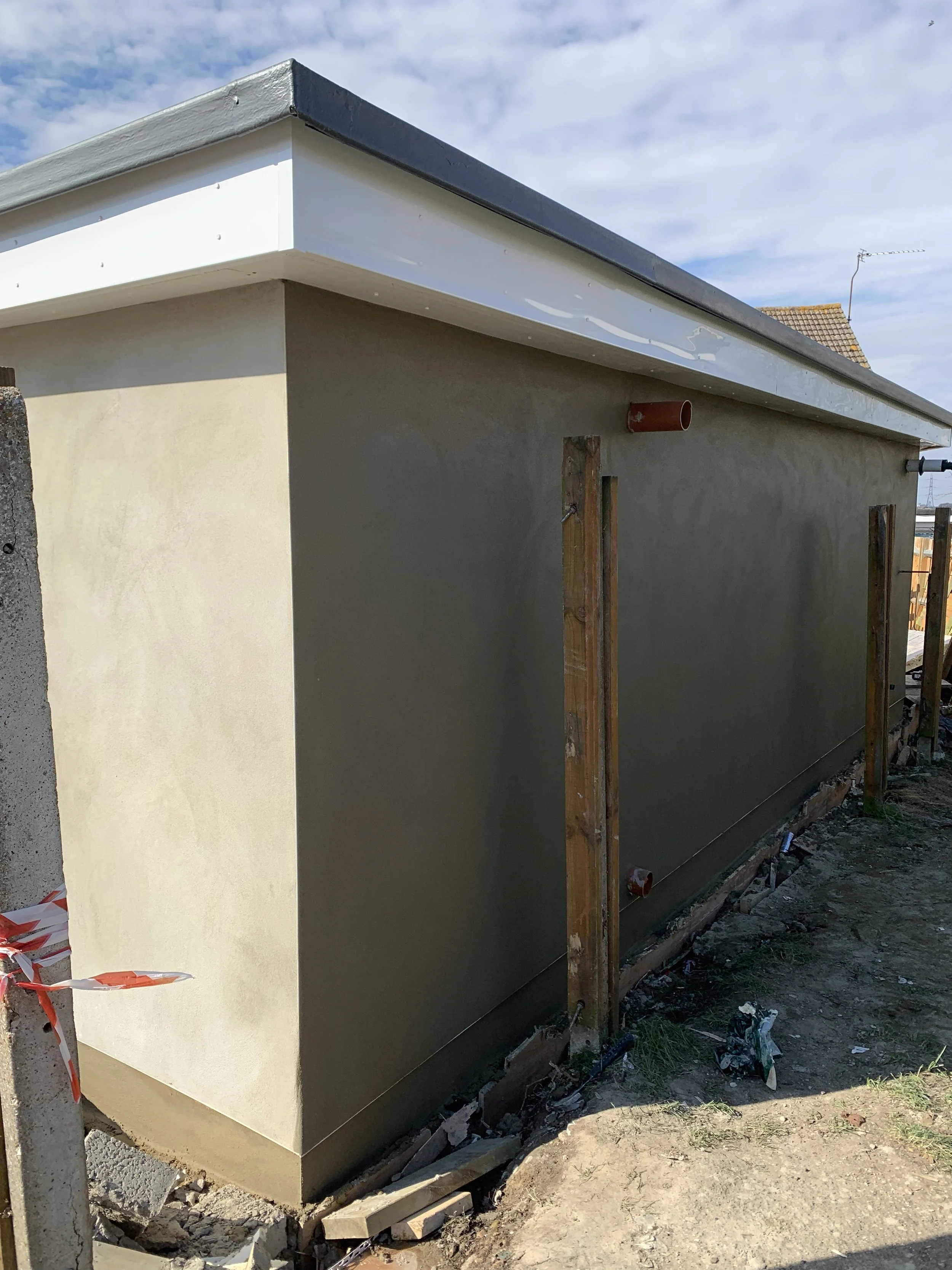 Exterior Rendering Plastering Project