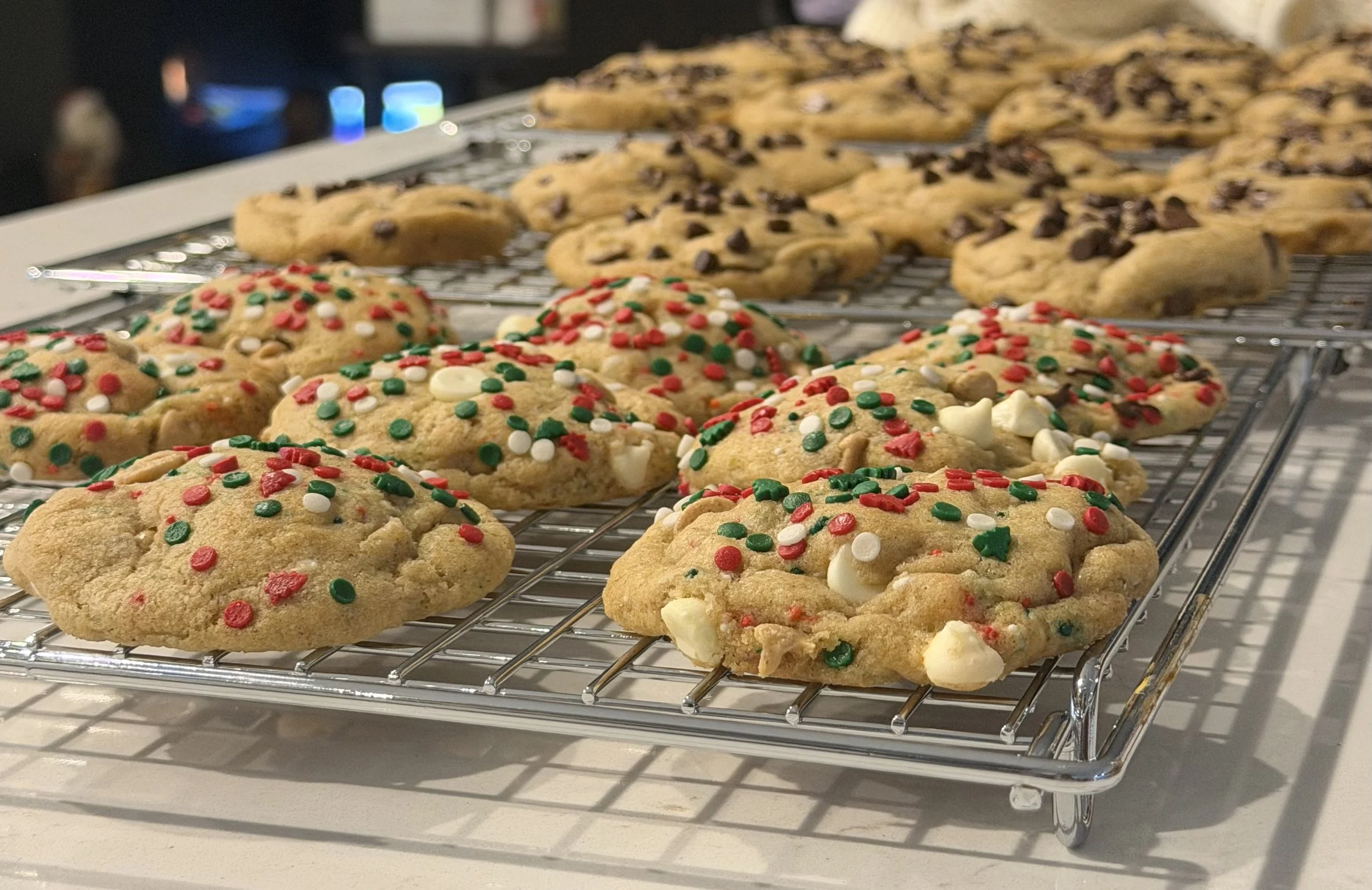 December Special: Brown Butter Sourdough White Chocolate Peanut Butter Cookies