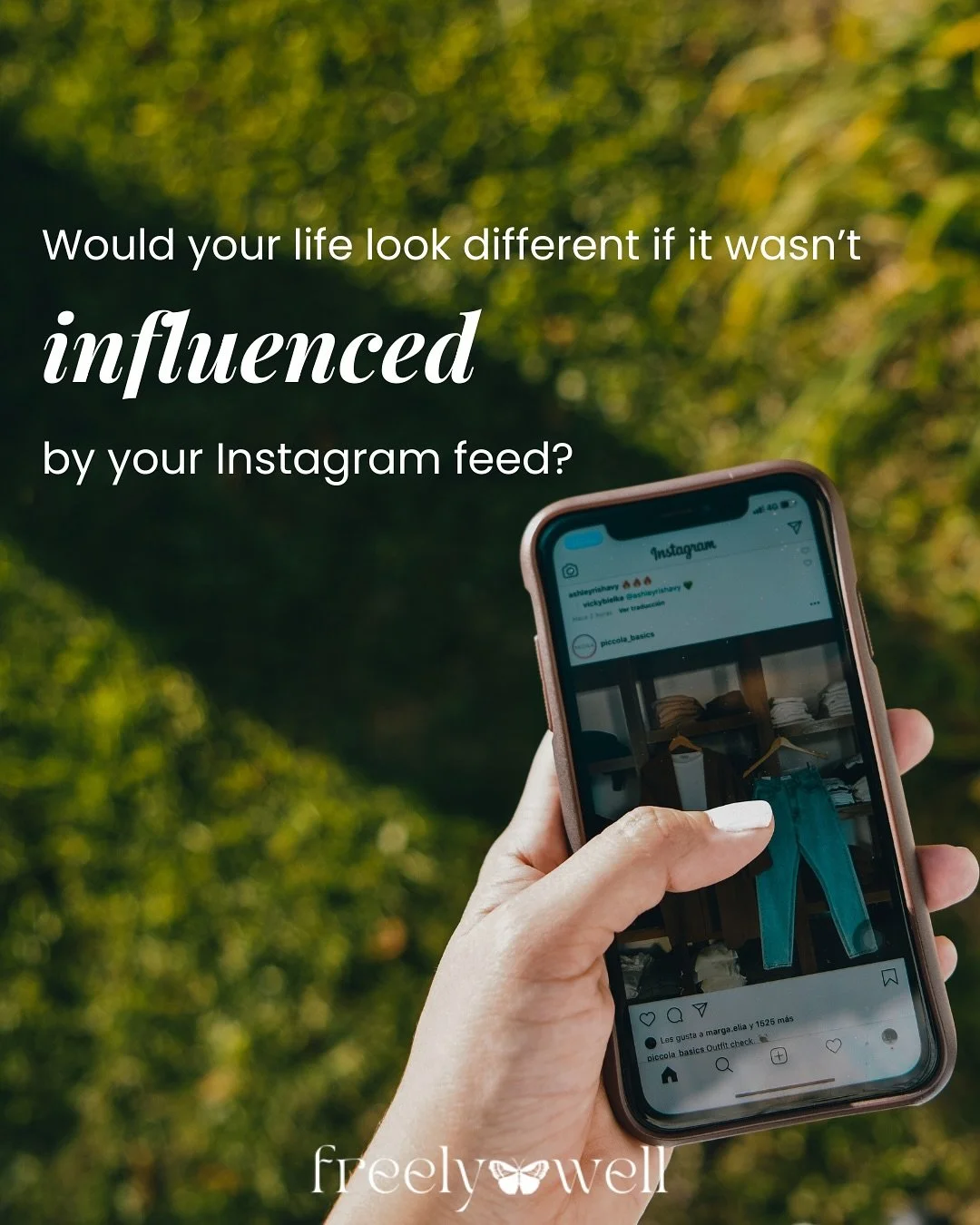 Scrolling shapes us more than we realize&hellip;

We take in so much information on a daily basis &mdash; opinions on health, politics, marriage, the state of the world&hellip; how you should live your life.

Don&rsquo;t get me wrong, it&rsquo;s not 