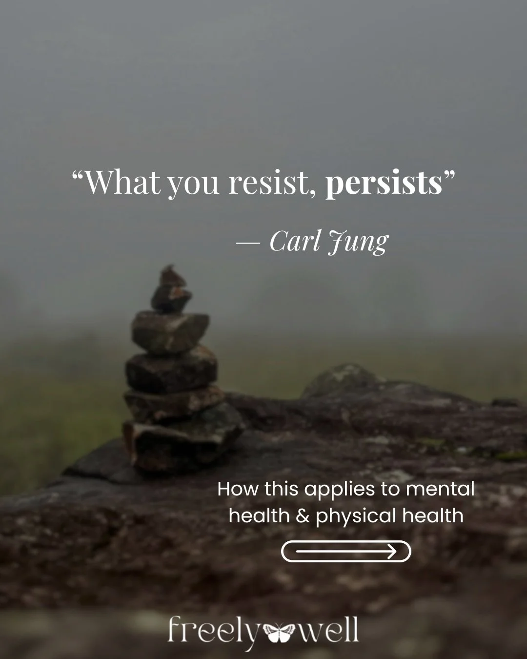 Constantly fighting yourself only makes things worse 😌

Resisting our symptoms leads to us fearing our own thoughts and feelings &mdash; keeping us stuck in a state of tension, stress, and self-doubt.

Let me propose a new pattern:

The next time yo