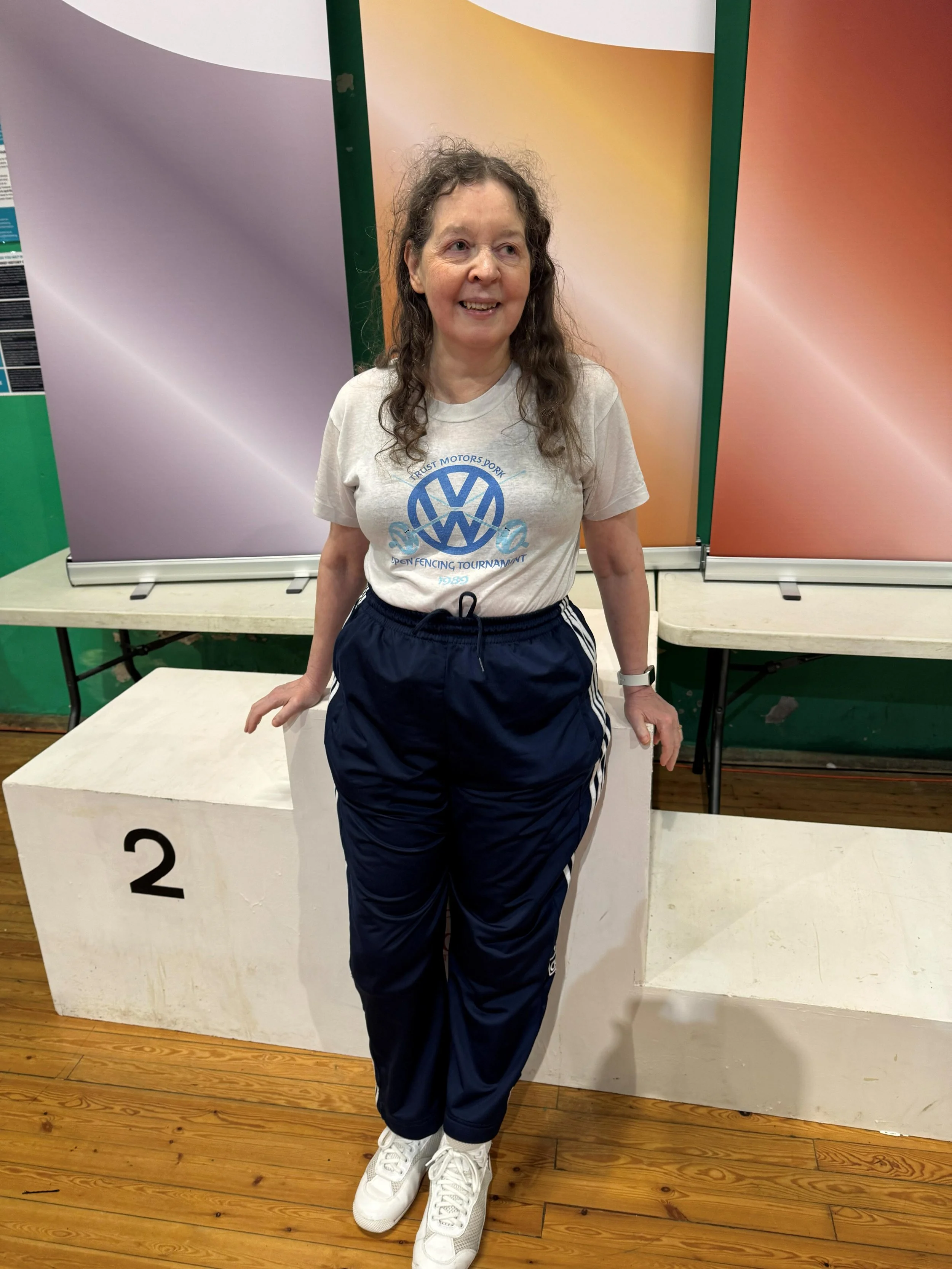 Dawn came to the York Open 2026 wearing a vintage YO T-shirt.
