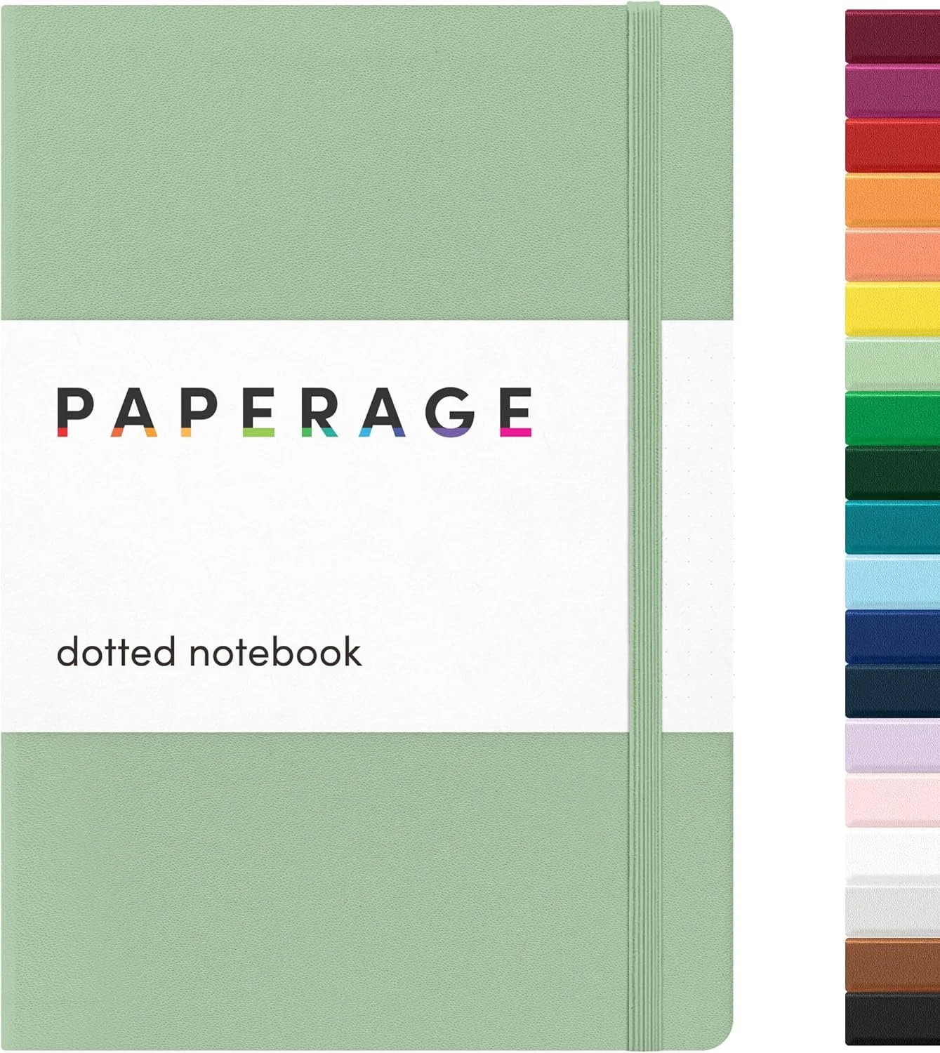 Sage Green Paperage Dotted Journal Notebook