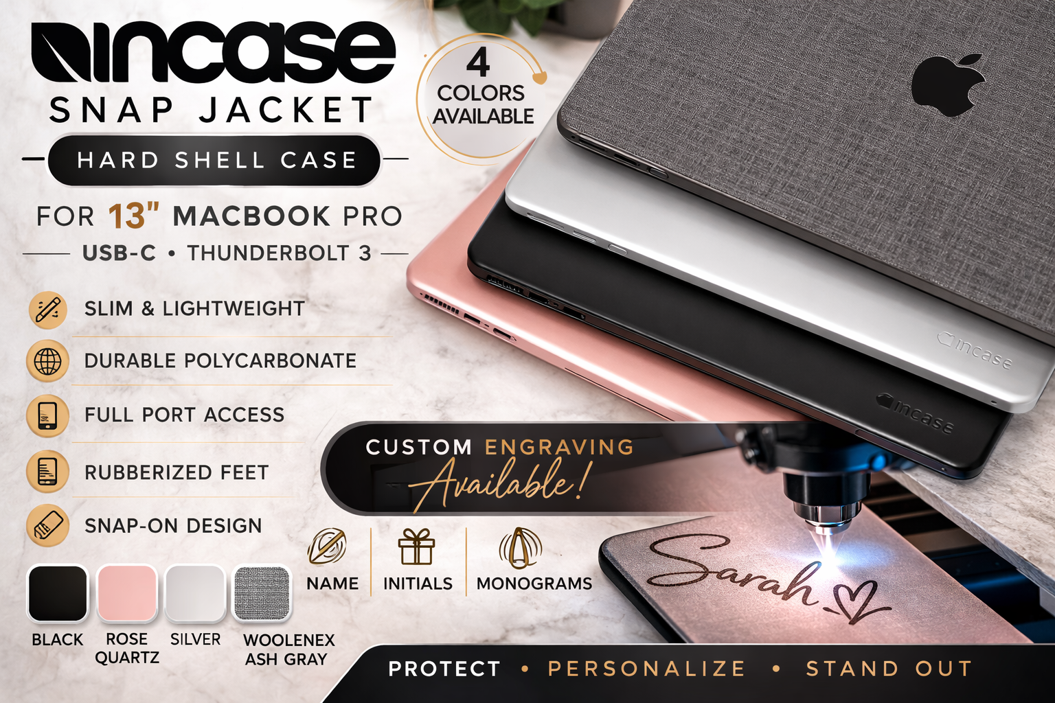 Incase Snap Jacket Hard Shell Case for 13-inch MacBook Pro