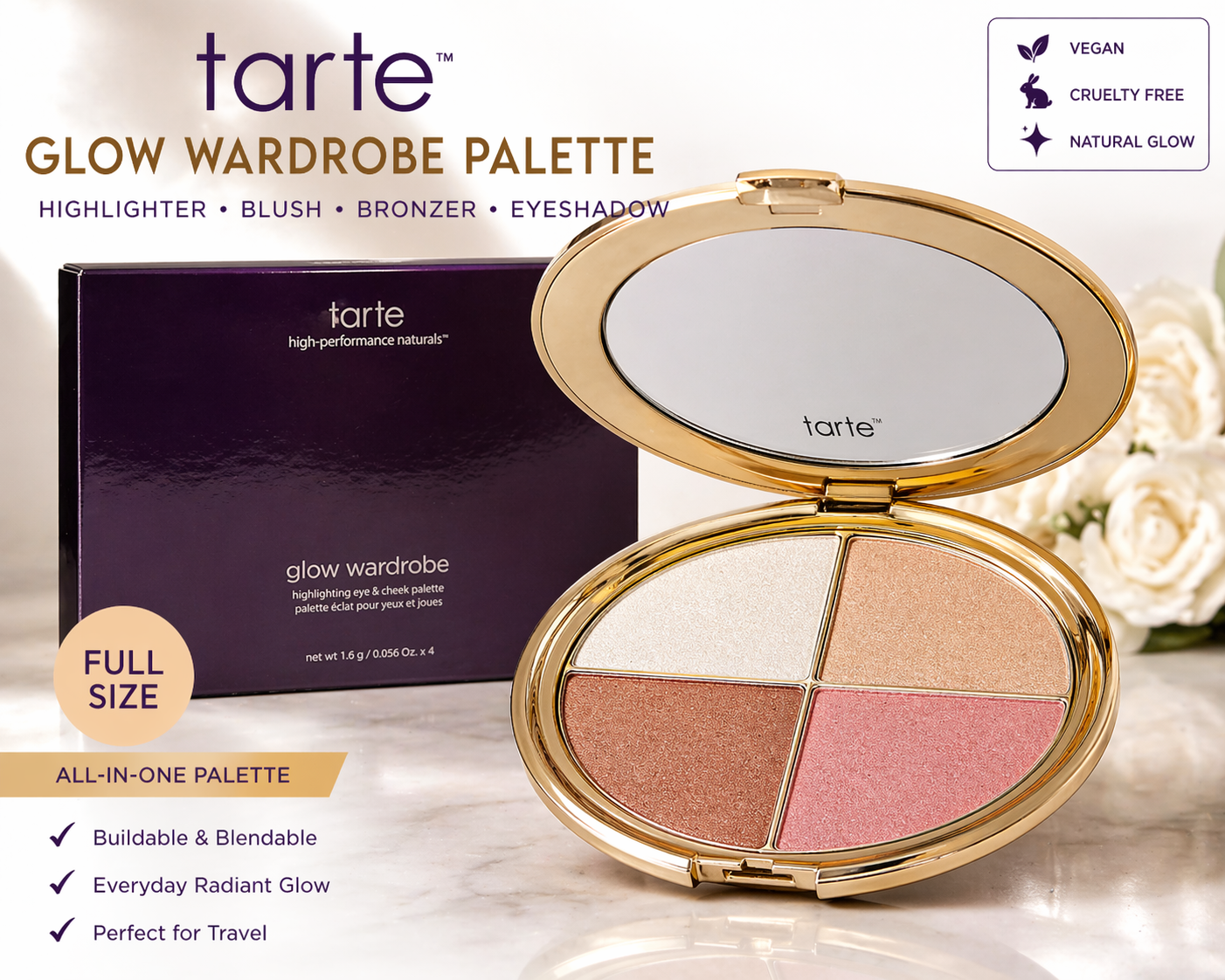 tarte Glow Wardrobe Palette