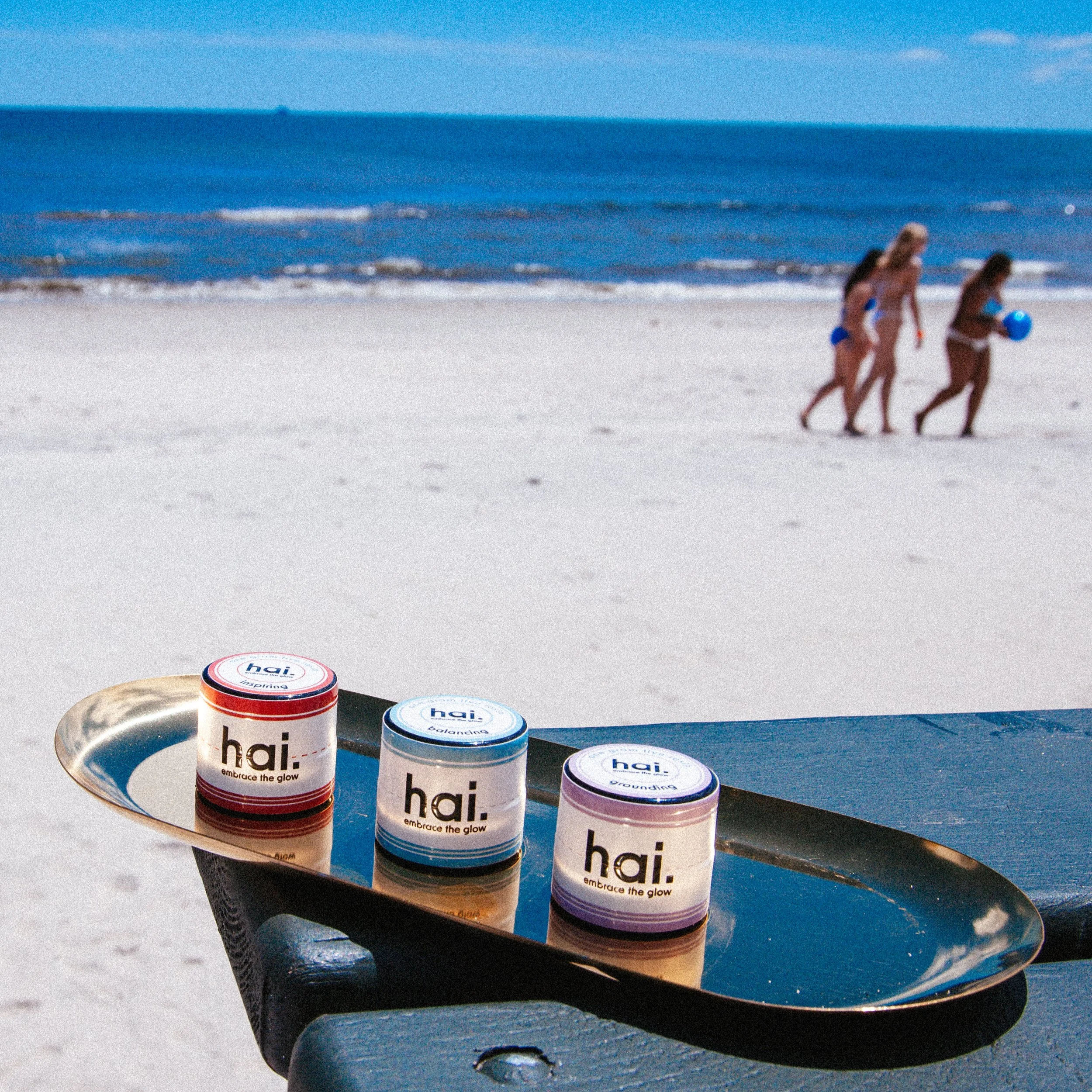 hai. 1g sun-grown solventless rosin jars at the beach