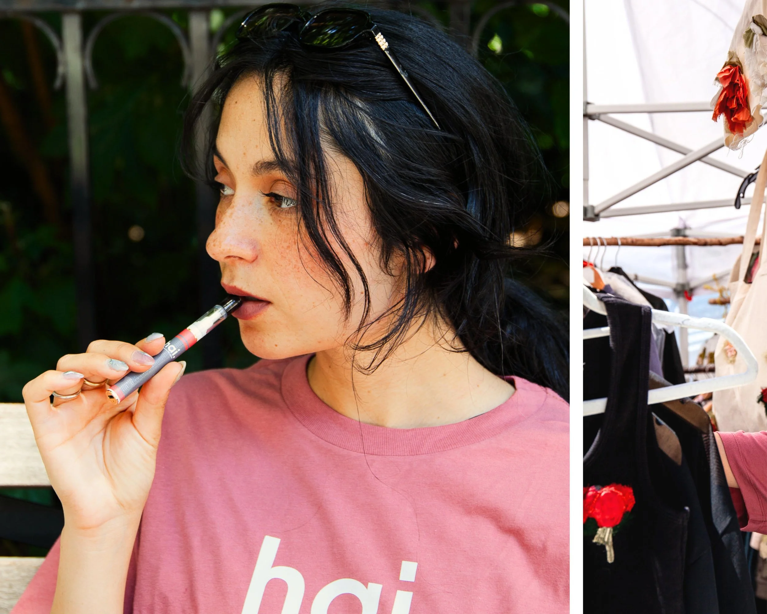 hannah jean tasting a hai. live rosin pen