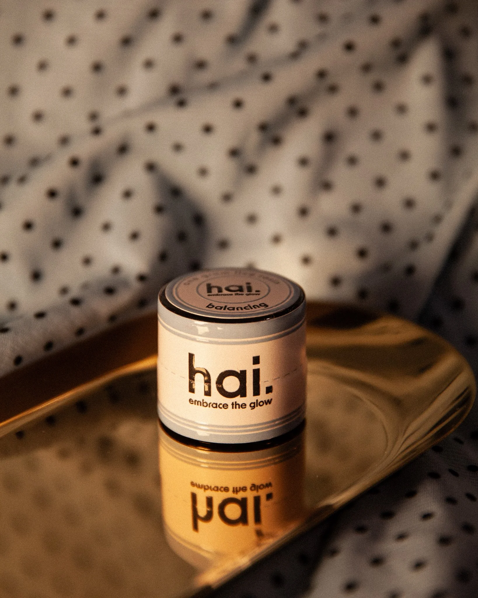 hai. blue 1 gram live rosin jar in the strain cherry blossom