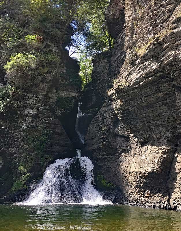 Image of a waterfall landscape in a small town in Schoharie County