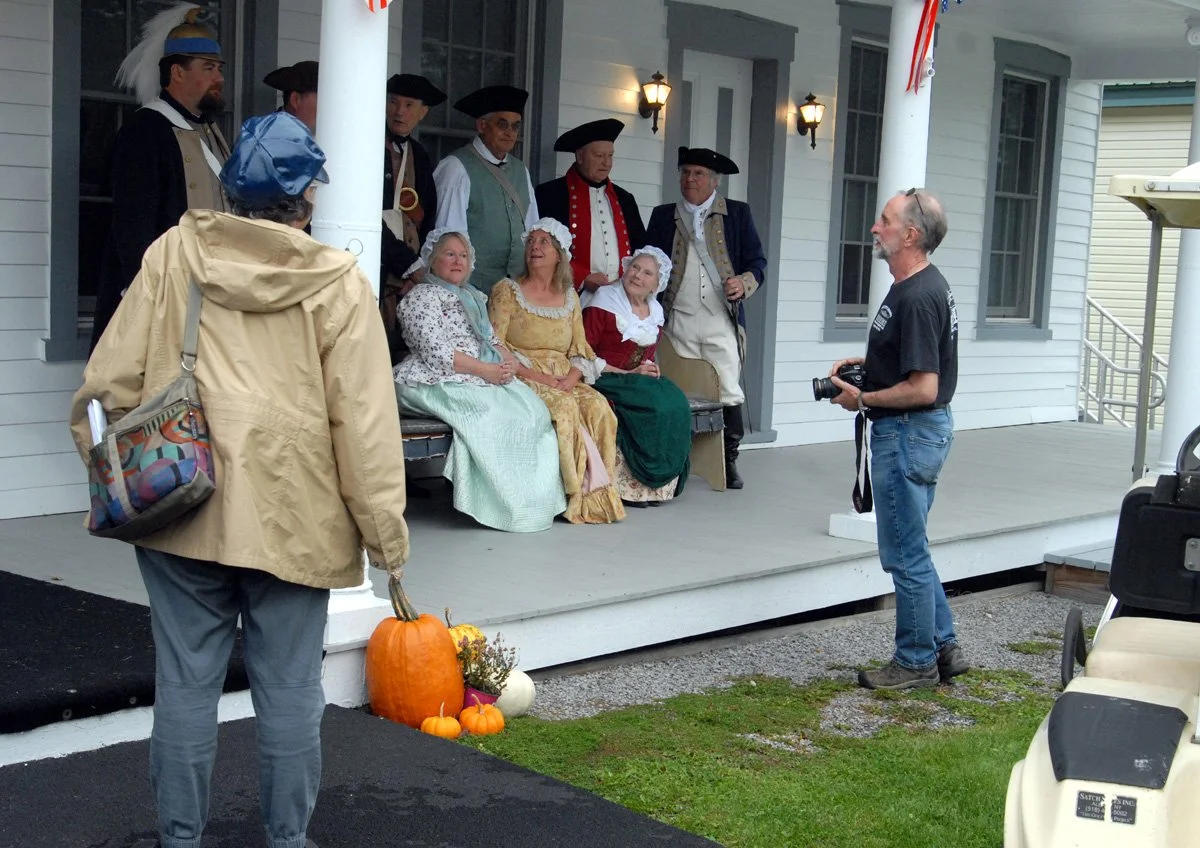 Photographer Kevin Berner sets up a shot.