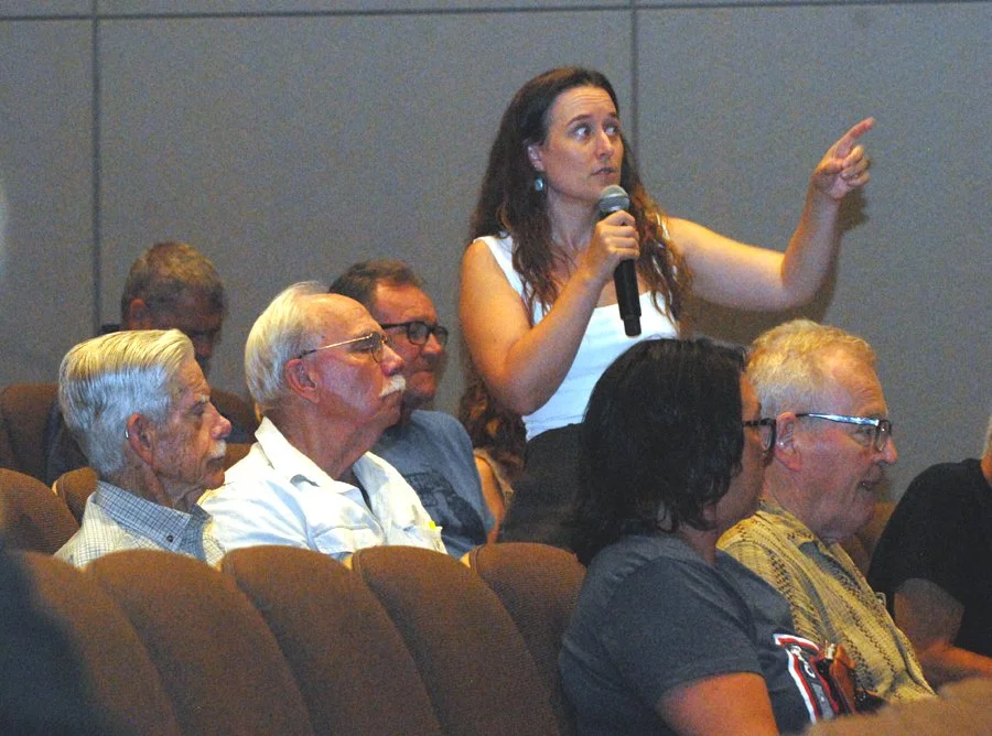 Activist Tanja Konwinski talks about the environmental, health, and safety threats posed by the pipeline.