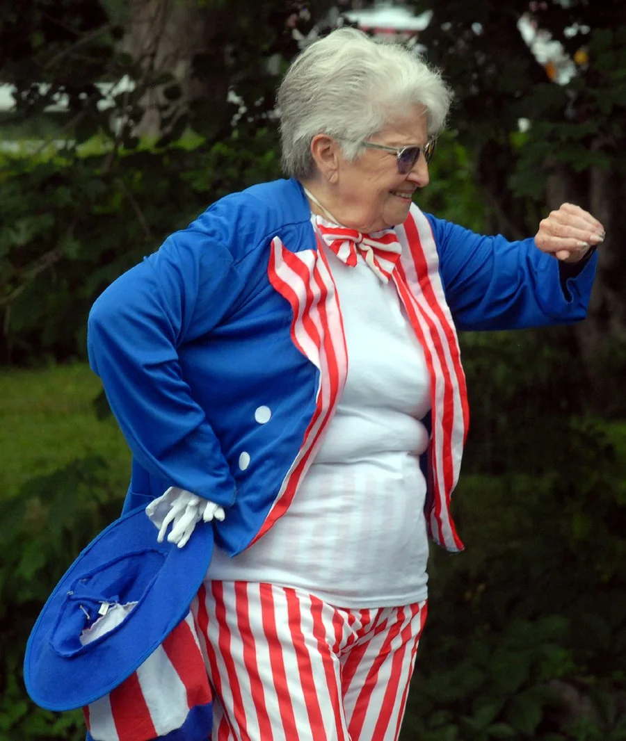 Dottie Pickett dressed as Uncle Sam.