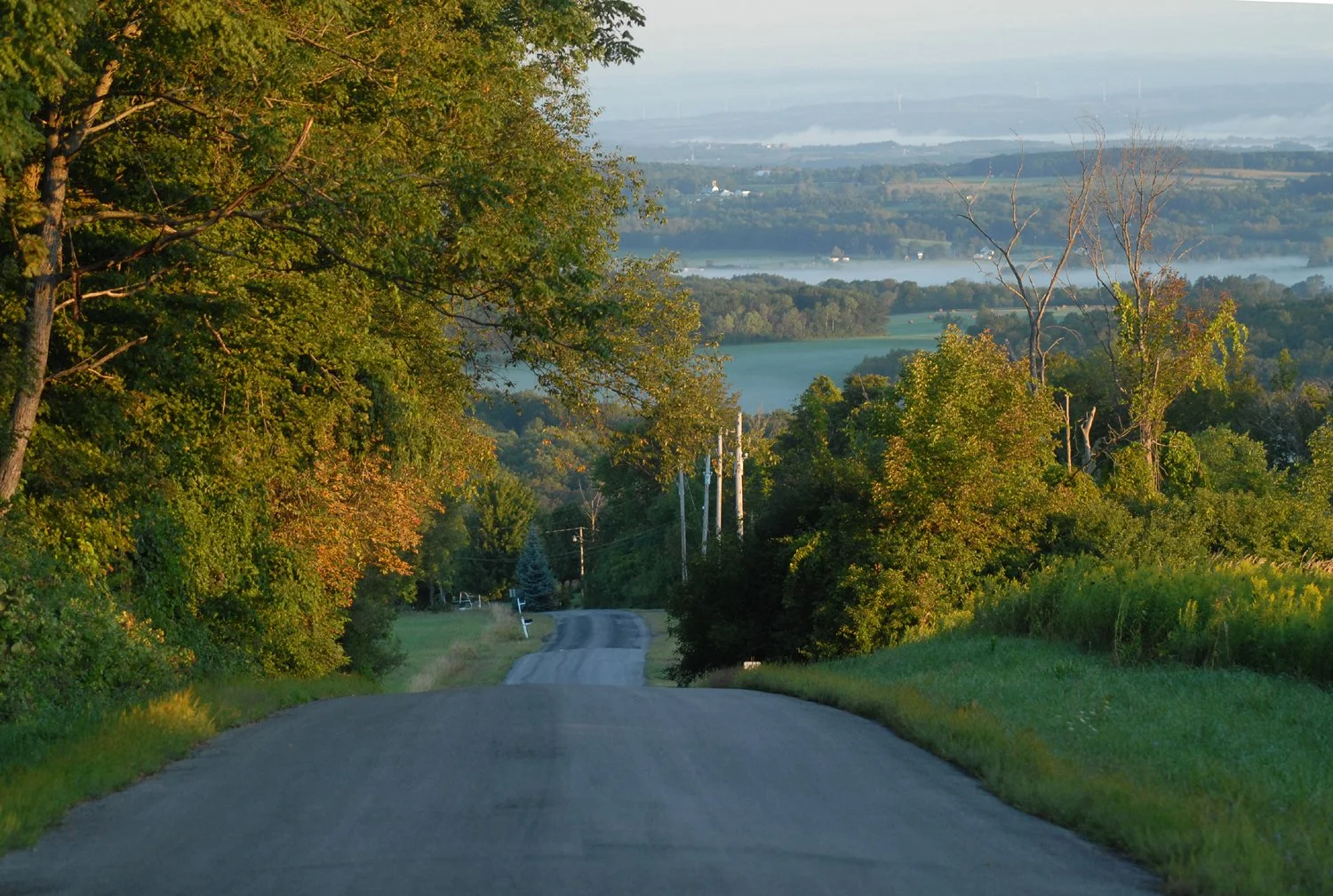 View of the schoharie valley from a road in upstate new york