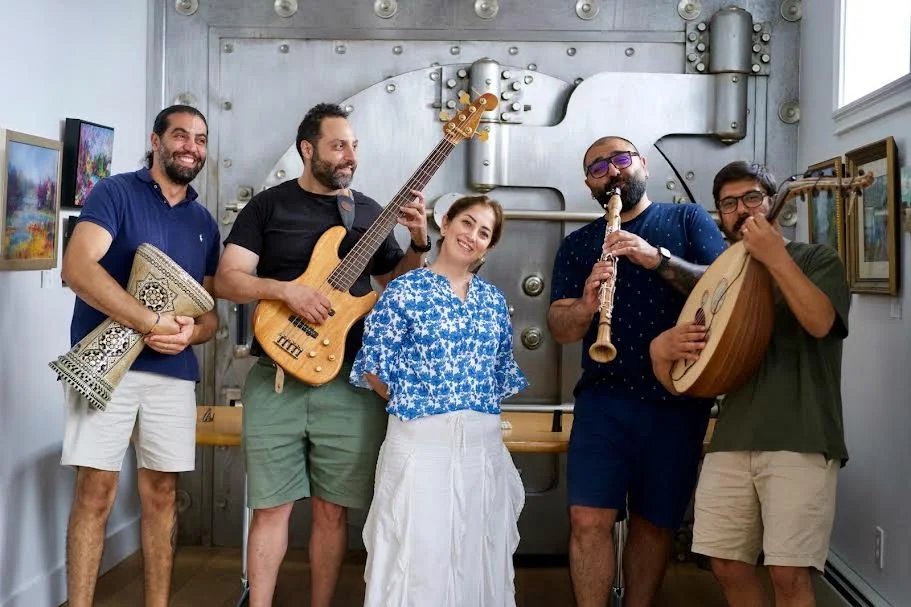 The Prinkipo Band in front of SEEC's vault.