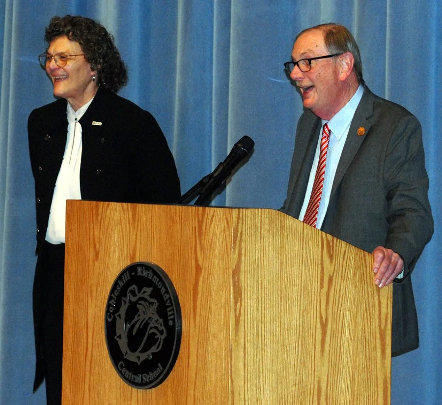 Marion Terenzo and Bill Federice weocme the SPARC audience.