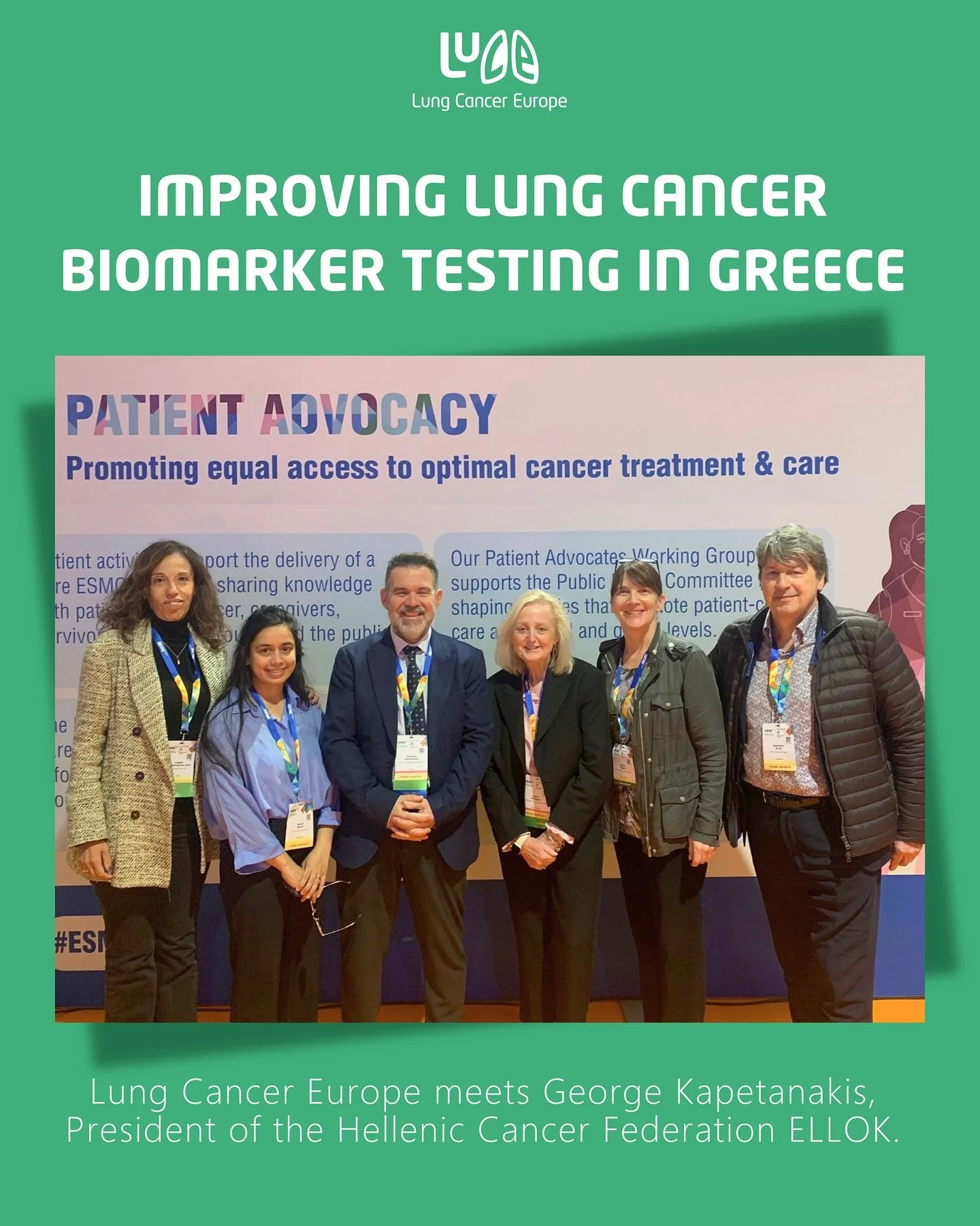 It was a real pleasure to meet George Kapetanakis, President of the Hellenic Cancer Frederarion @ellok_org during ESMO 2025.

We had a valuable conversation about shared priorities around lung cancer biomarker testing and access to precision medicine