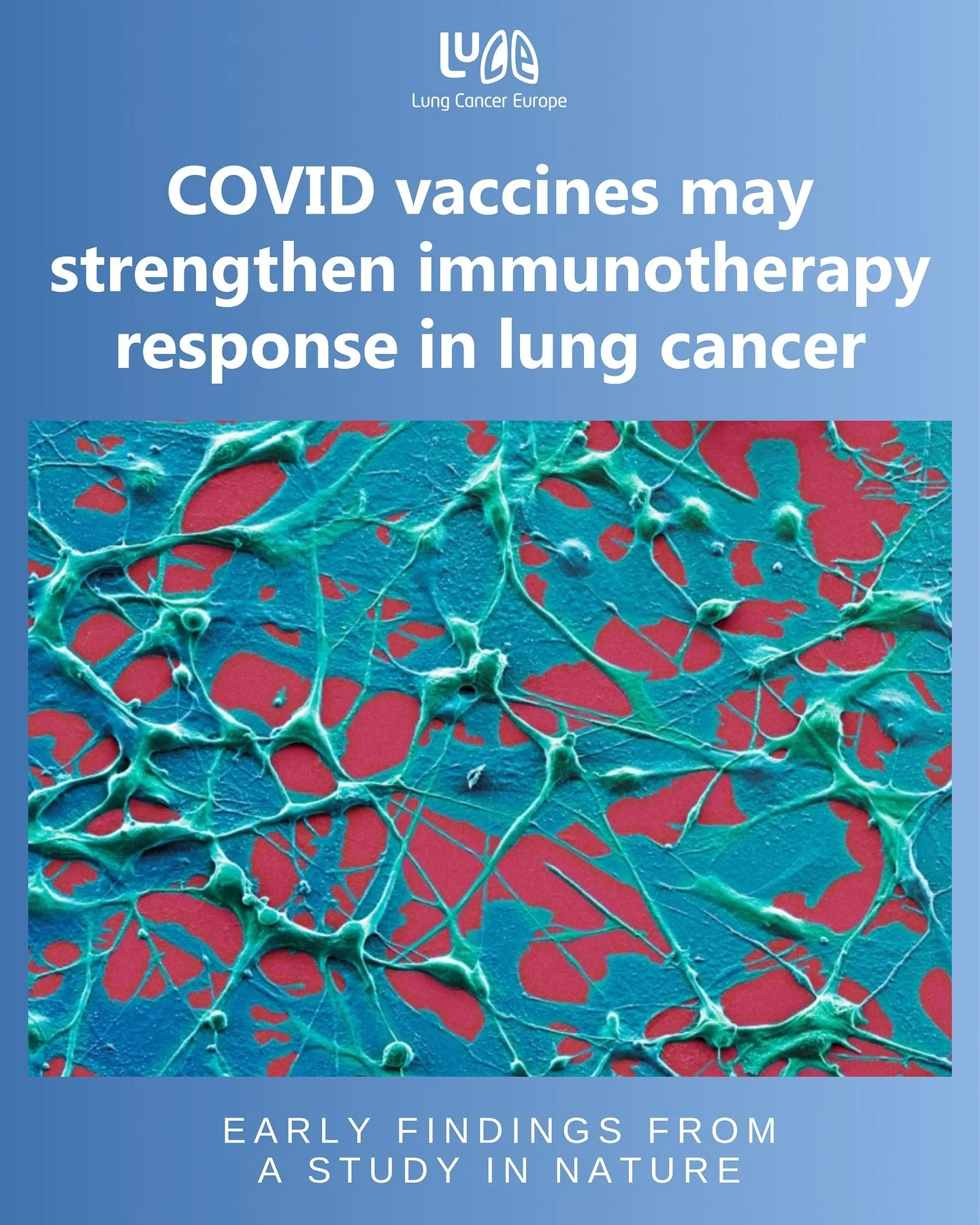 New research published in Nature has found that people with lung and skin cancer lived longer on immunotherapy if they’d received an mRNA COVID vaccine around the start of treatment.
Scientists think the vaccine may help activate the immune sy