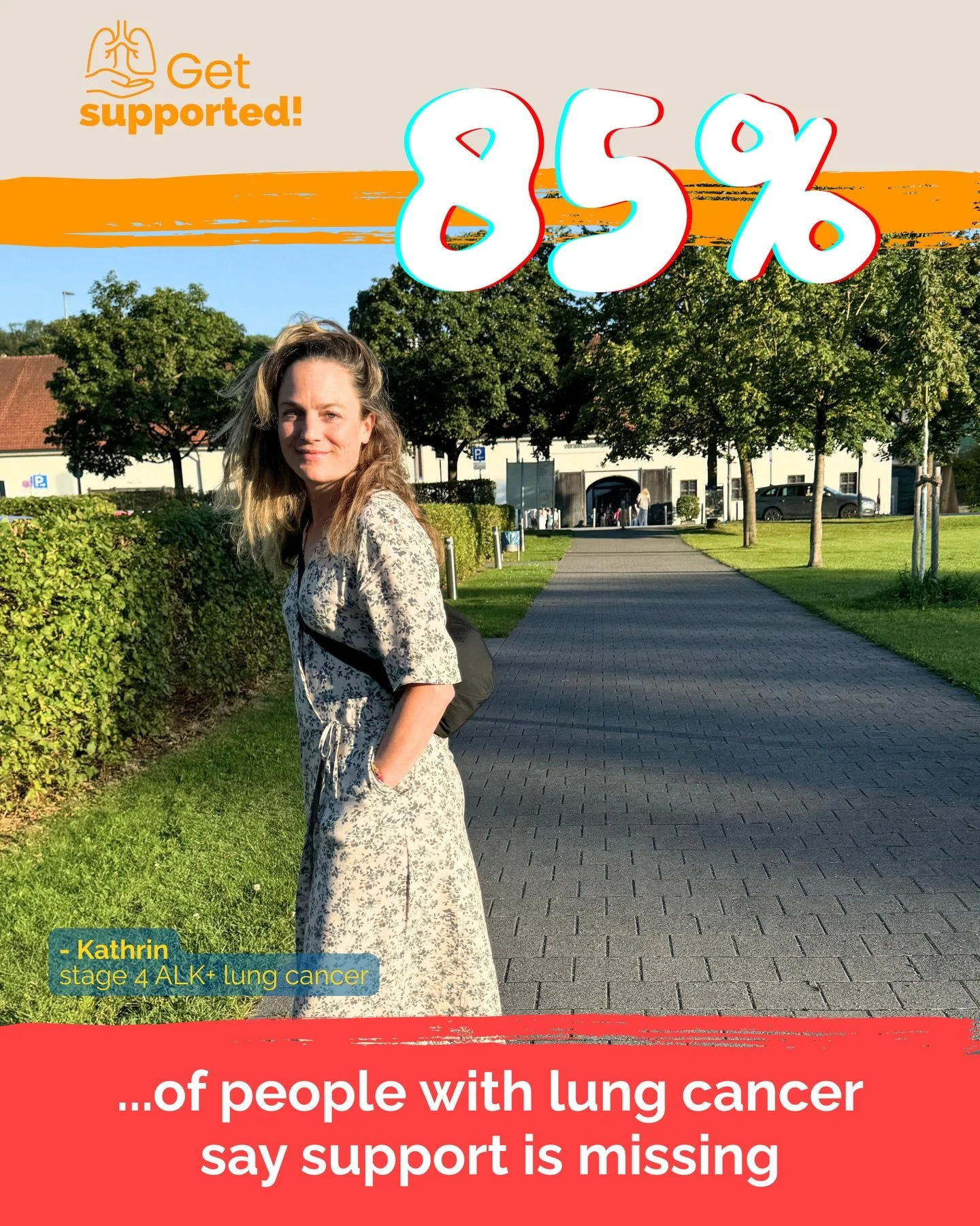 85% of people with lung cancer say support is missing.
The 9th Lung Cancer Europe Report (2024) found that more than 85% still don&rsquo;t get the emotional, practical or informational support they need after diagnosis.

We&rsquo;re now in week 3 of 