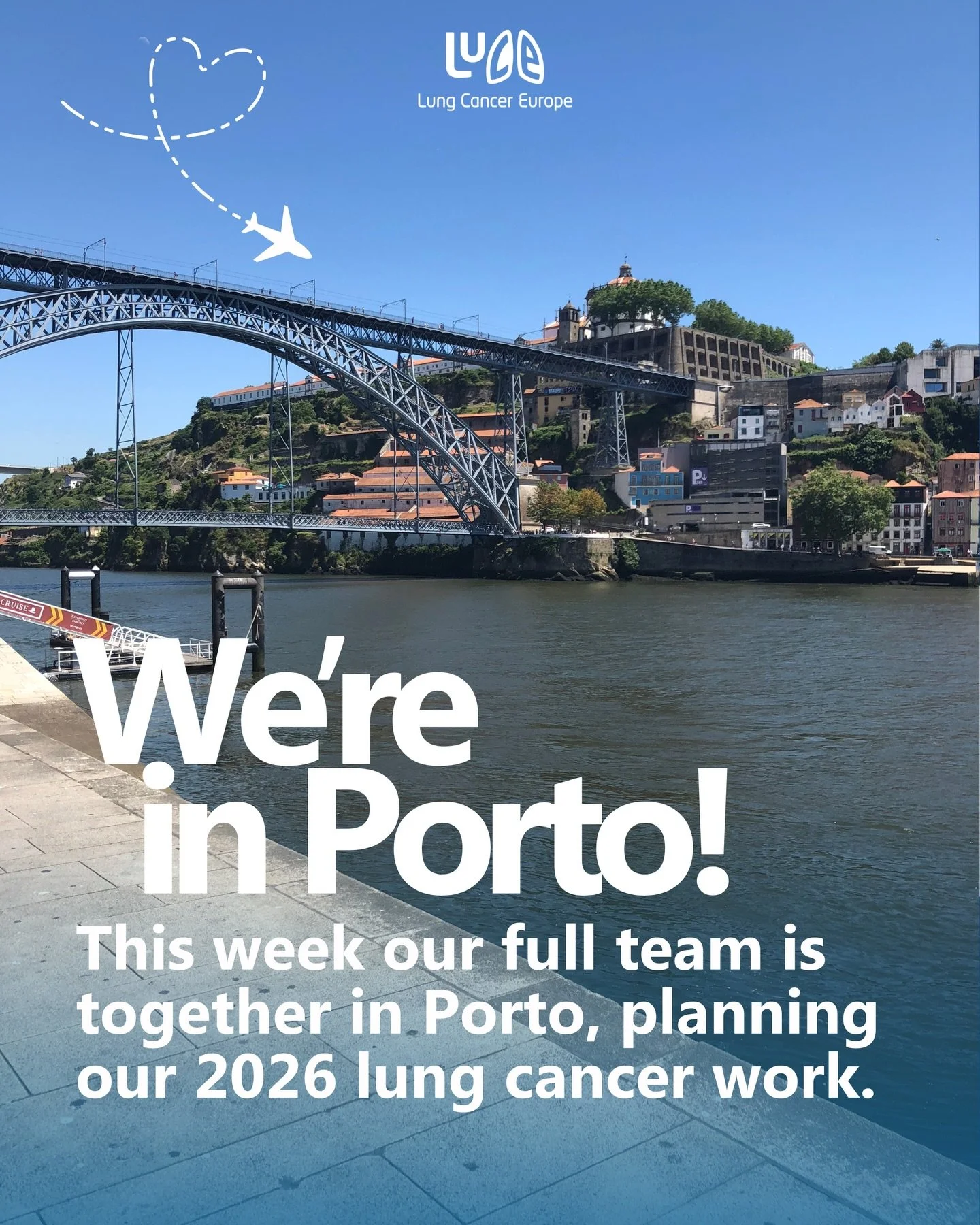Our team is in Porto this week for three days of focused planning on our lung cancer work for 2026. 

Being together will give us the space to look at things honestly, decide what needs strengthening, and make sure our priorities line up with what pe