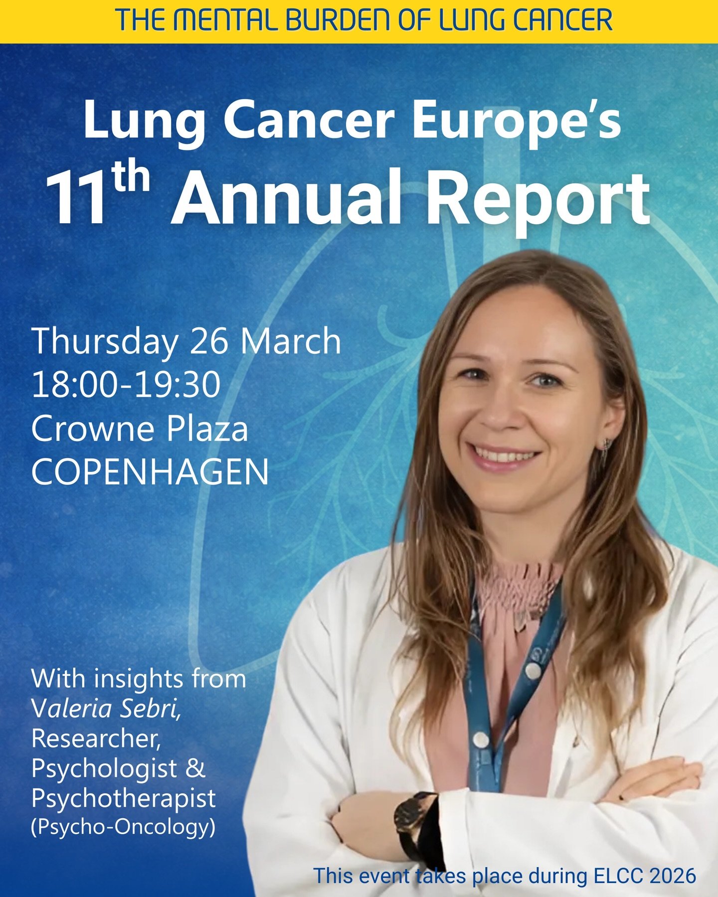 Mental health in lung cancer remains a major unmet need.

On 26 March, Lung Cancer Europe will launch its 11th Annual Report, focused on the mental burden of lung cancer and how mental health support varies across Europe.

The report looks at how men