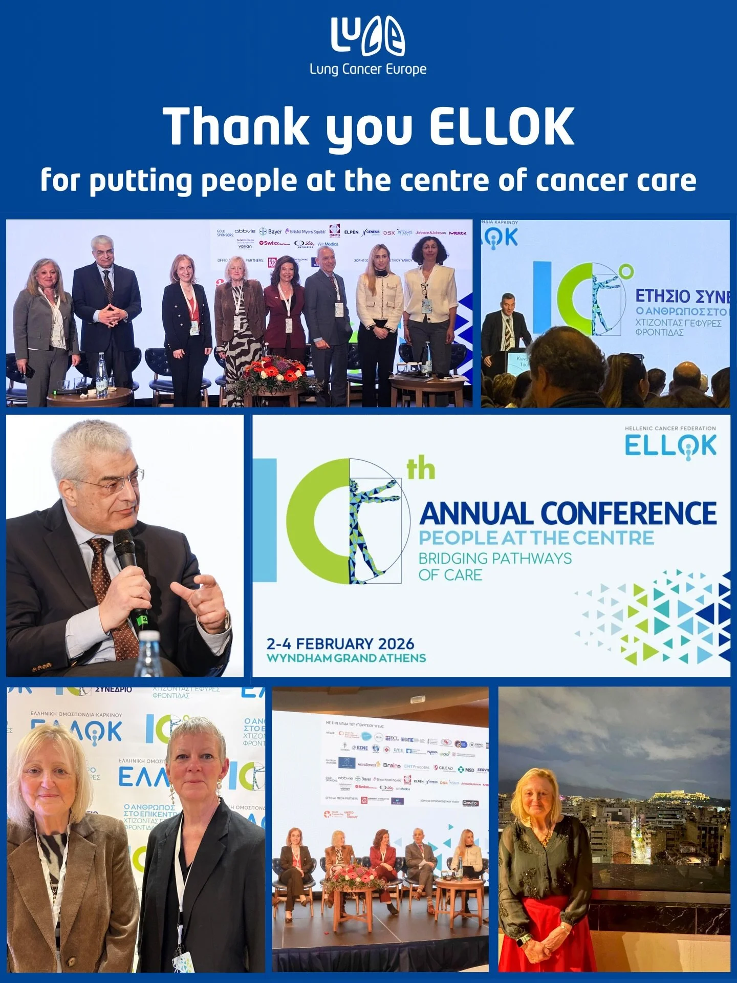Thank you to @ellok_org for inviting us to Athens and for hosting an exceptional 10th Annual Conference.

It was good to be part of open, practical discussions on cancer care, early diagnosis, screening gaps, and stigma.

Our President, Debra Montagu