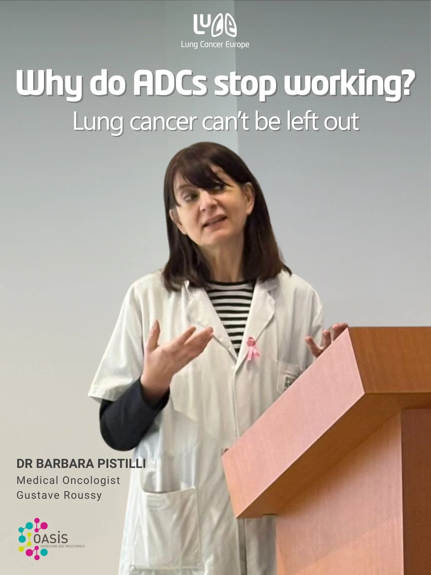 Why do some new cancer drugs stop working?

Yesterday, Lung Cancer Europe attended the OASIS Patient Advisory Board meeting in Paris.

OASIS is a European research project looking at antibody drug conjugates, often called ADCs. These are a newer type