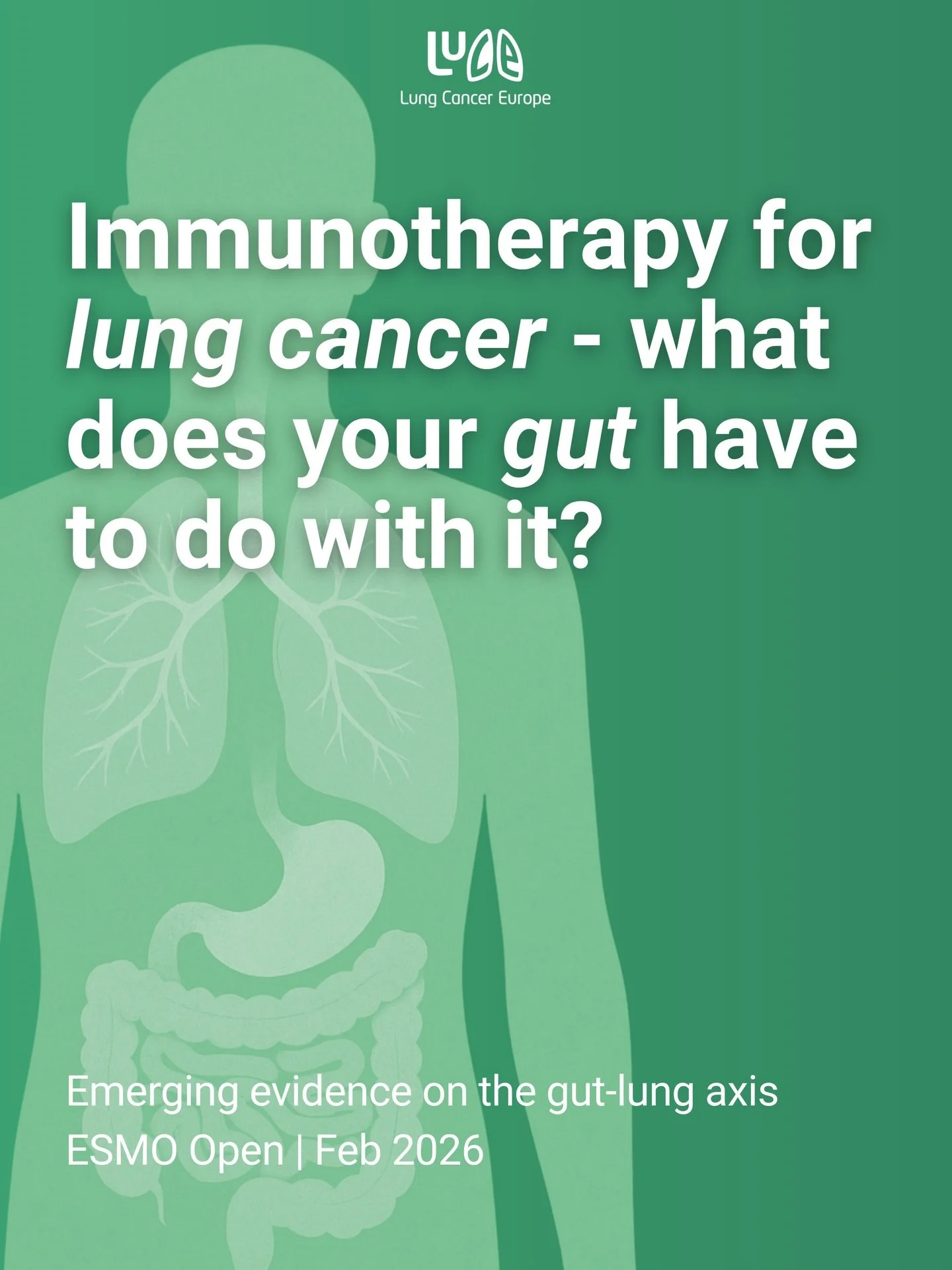 Immunotherapy works by activating the immune system.

And a large part of the immune system is influenced by the gut microbiome.

A new review in ESMO Open brings together growing evidence linking gut bacteria, antibiotic exposure and treatment outco